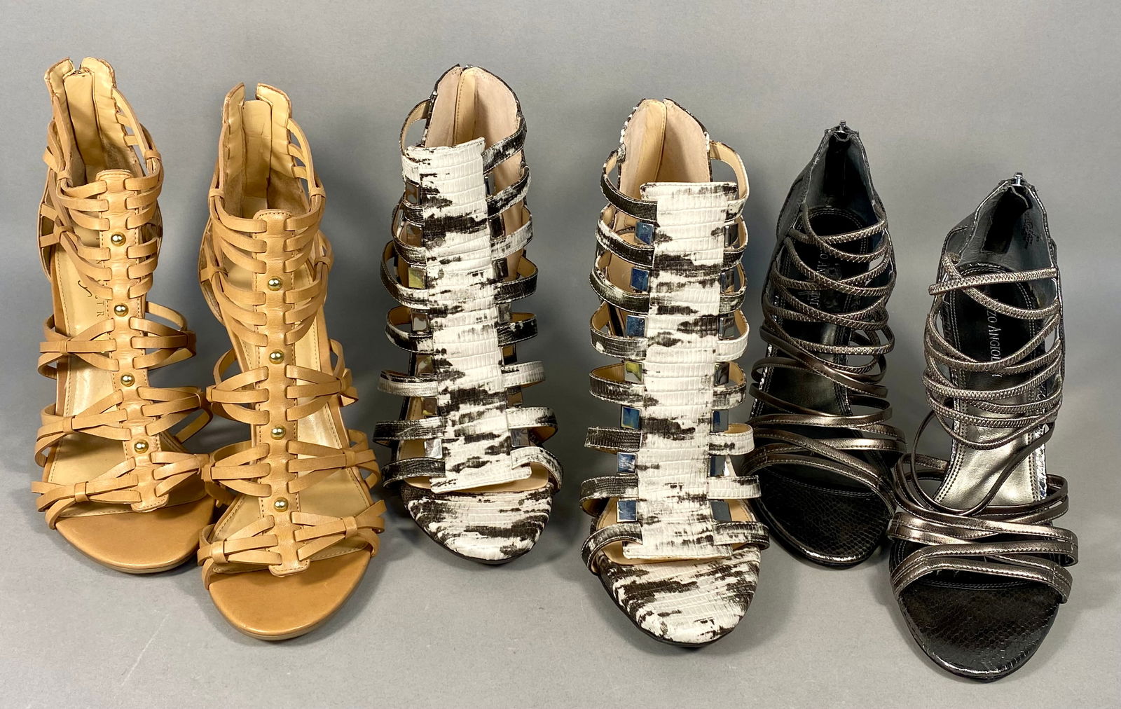 A Trio of Designer Strappy High-Heeled Sandals (1 of 18)