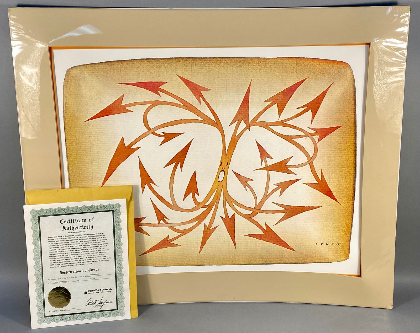 Jean-Michel Folon Arrowhead Photoserigraph (1 of 8)