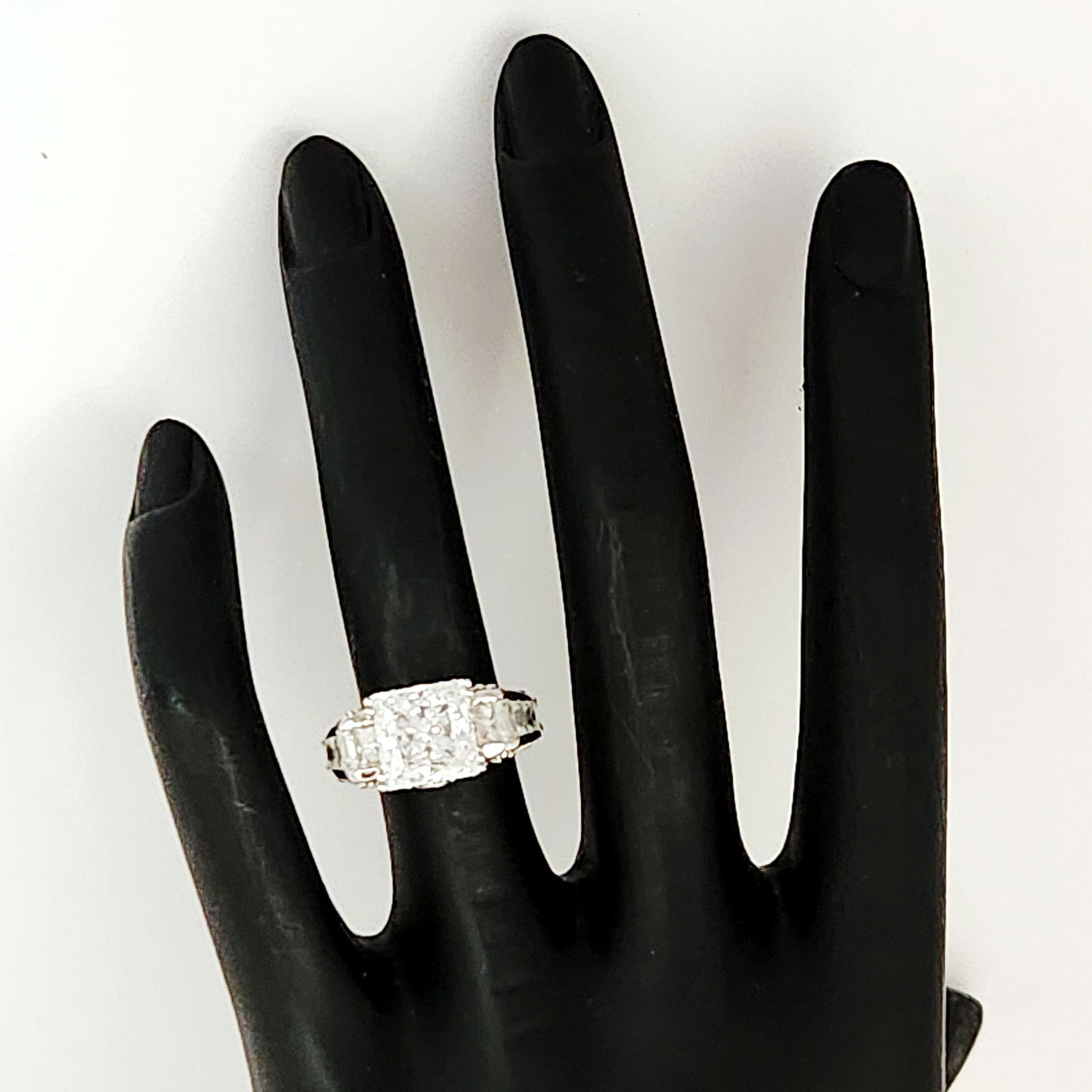 14K Gold CZ Ring - 4