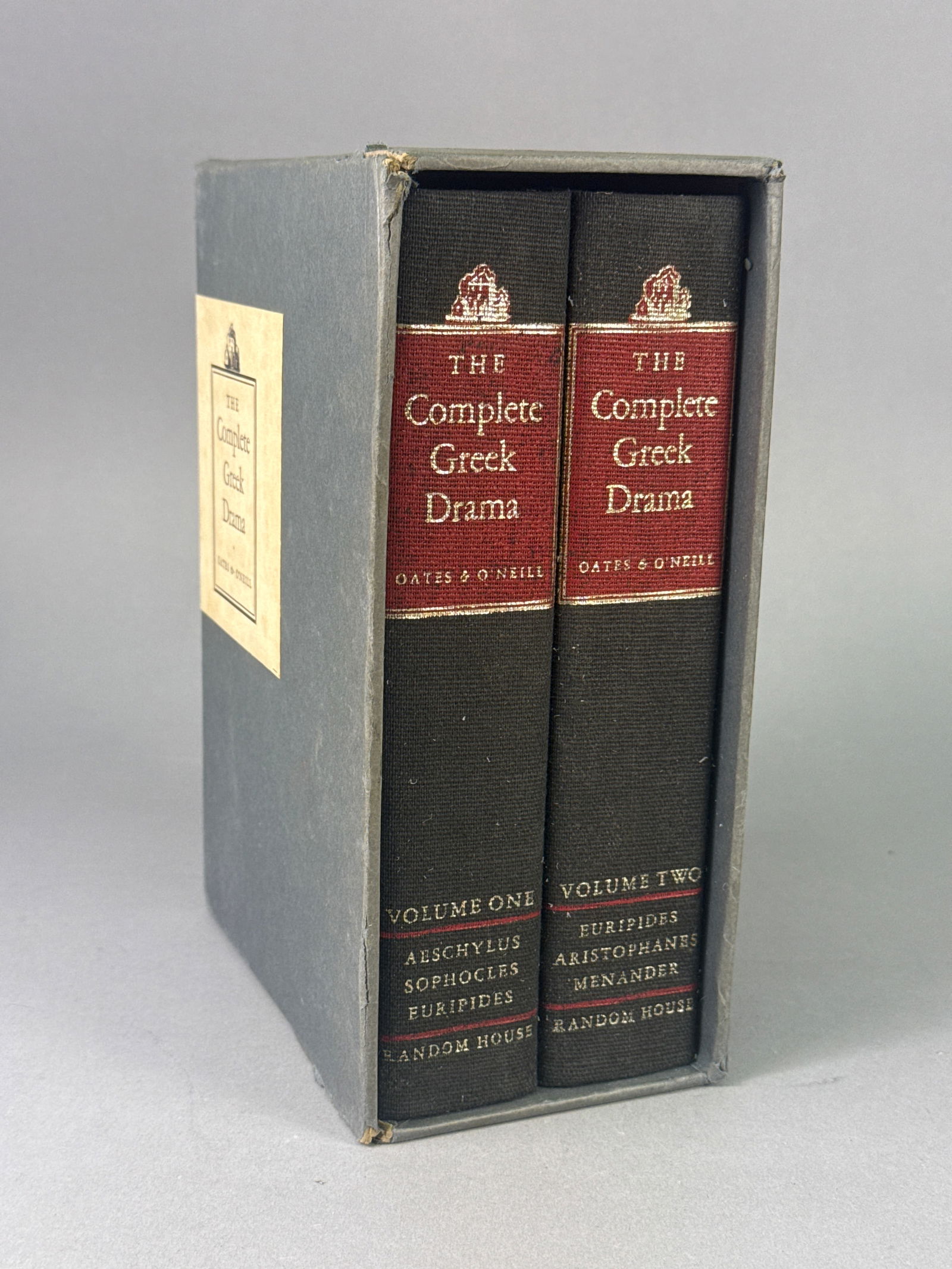 A Pair of Volumes The Complete Greek Drama Edited by Whitney J. Oates and Eugene O'Neill Jr. (1 of 6)