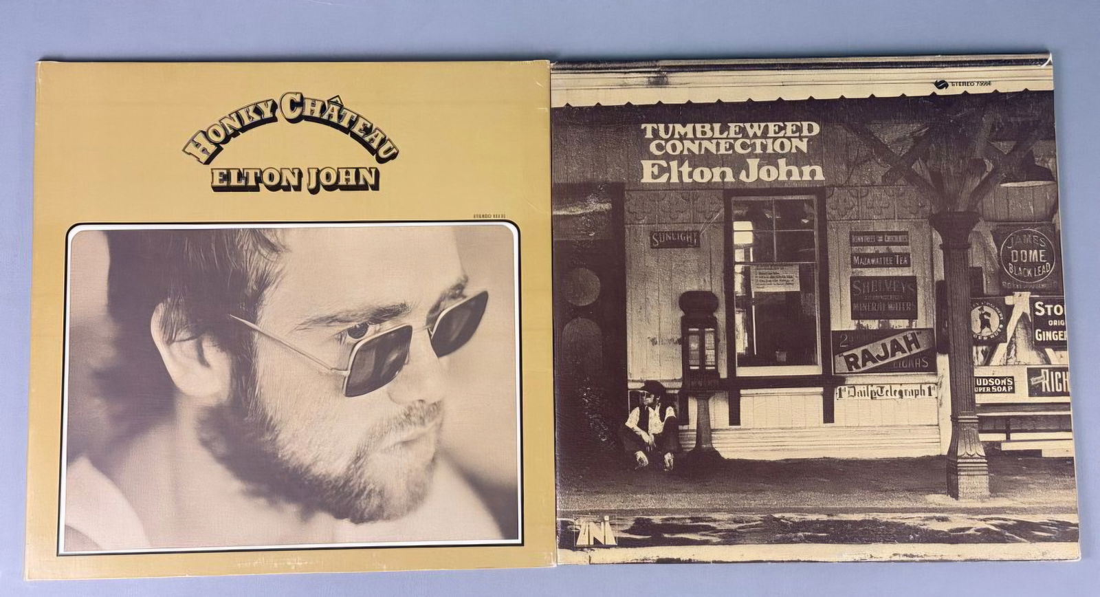 Two Elton John Vinyl LP Records Tumbleweed Connection and Honky Chateau (1 of 11)