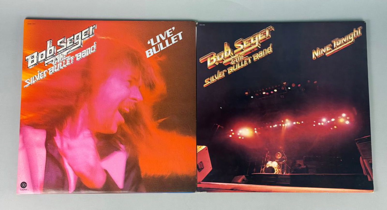 Two Bob Seger & The Silver Bullet Band Live Double Vinyl Albums (1 of 12)