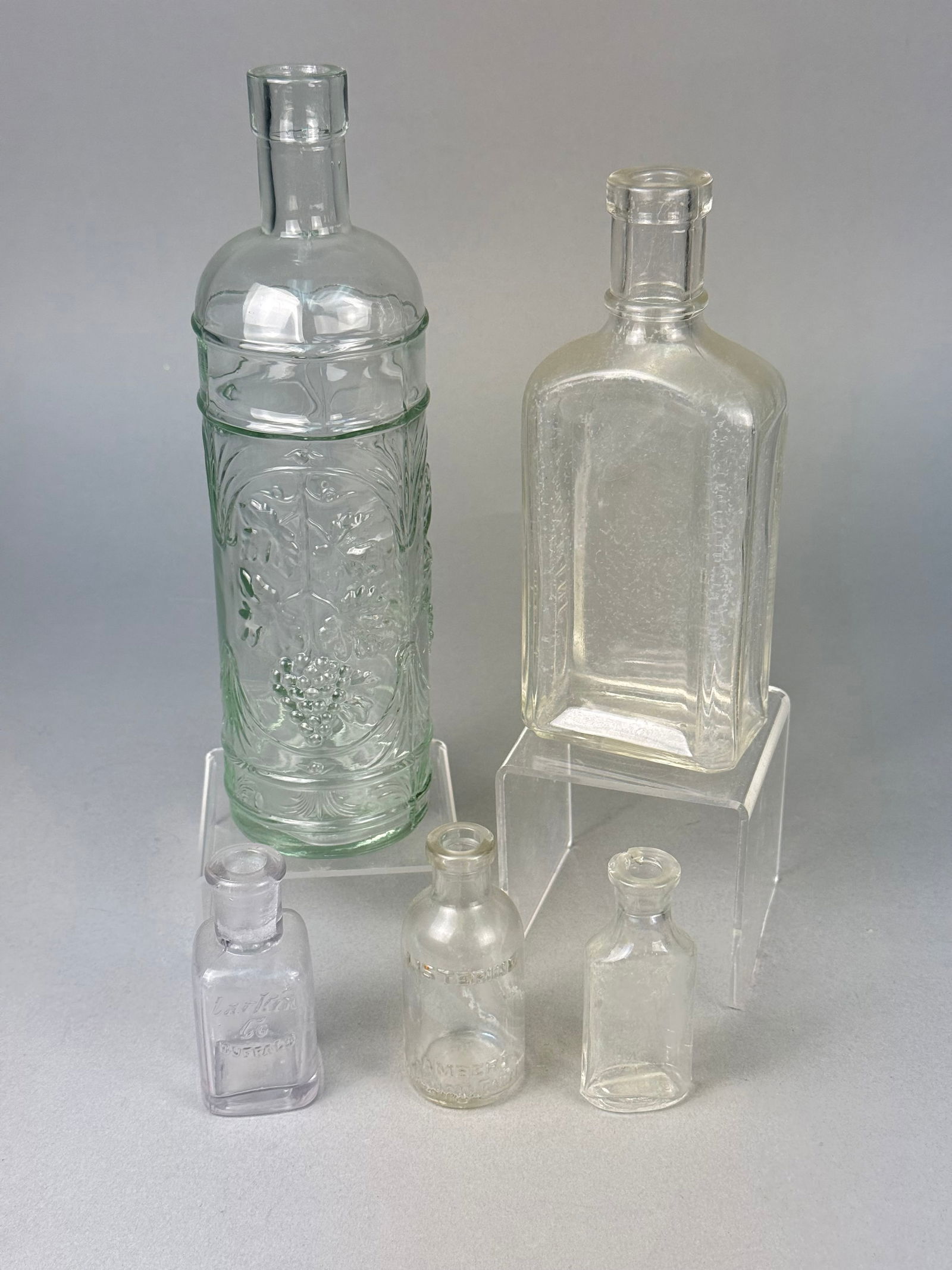 A Collection of Late 19th and Early 20th Century Glass Apothecary and Beverage Bottles (1 of 8)