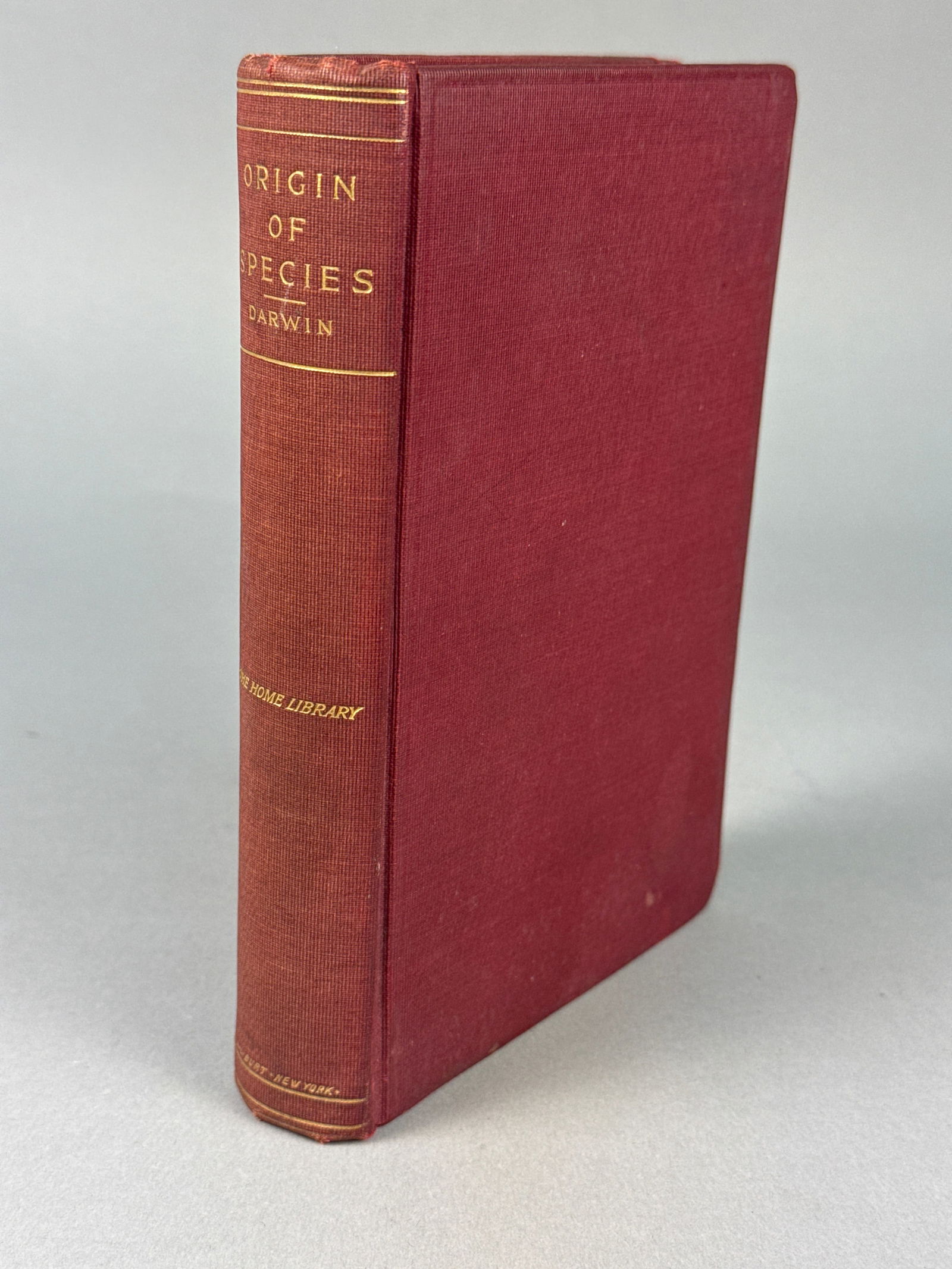 Charles Darwin, The Origin of Species, A. L. Burt Company, The Home Library Edition (1 of 5)