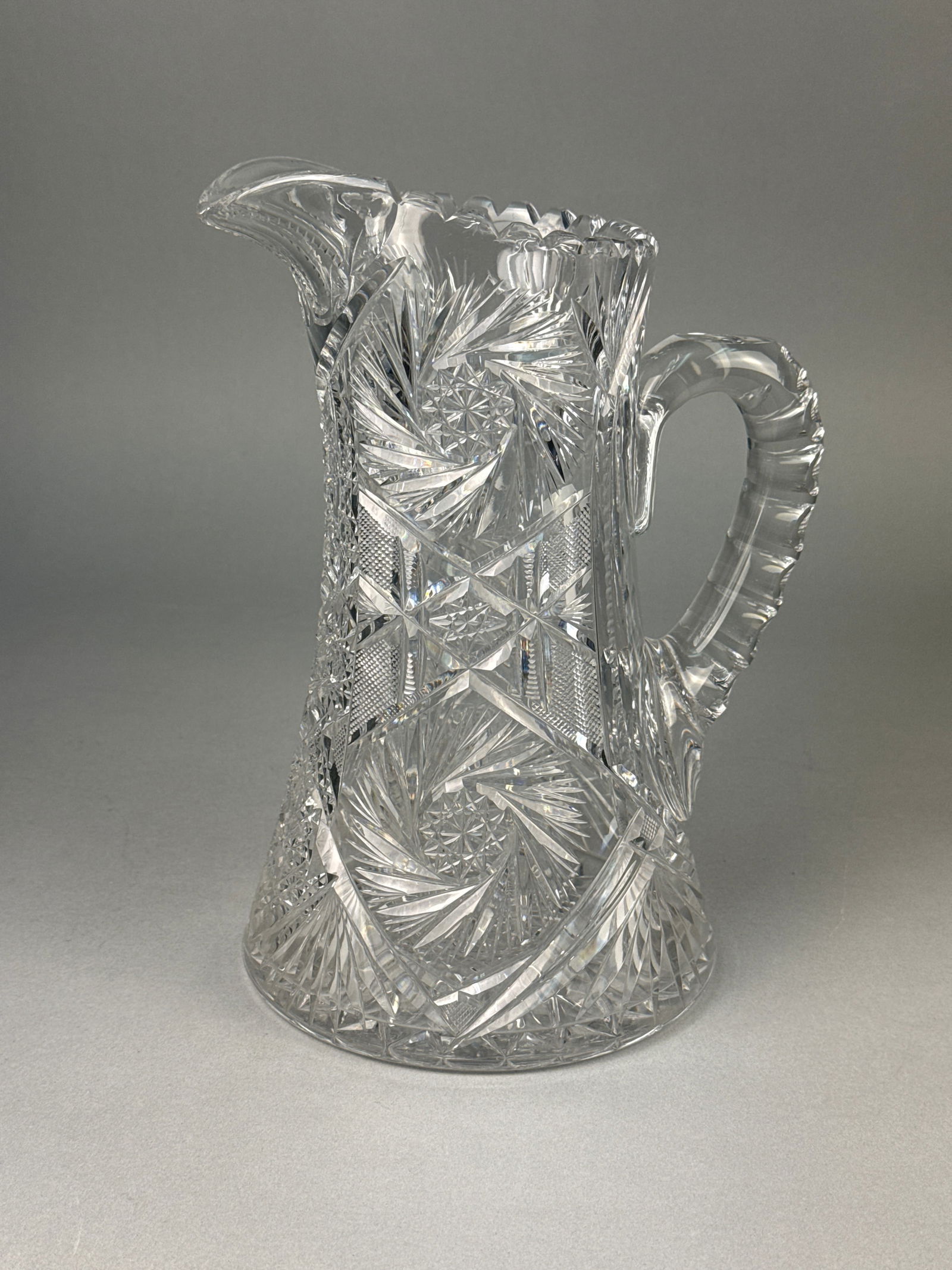 American Brilliant Period Cut Glass Water Pitcher (1 of 7)