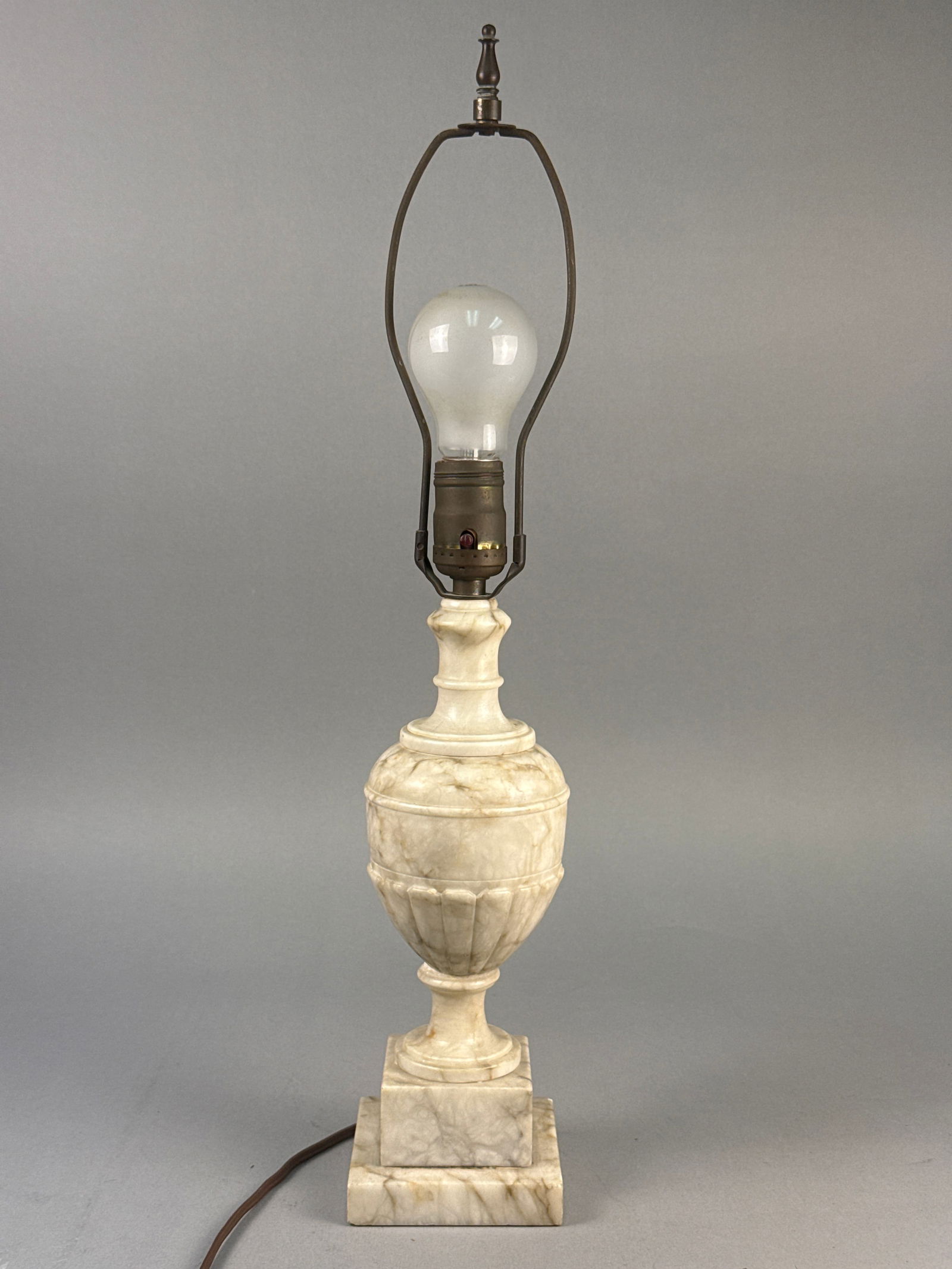 Vintage Italian Carved Alabaster Neoclassical Urn Table Lamp Base (1 of 6)