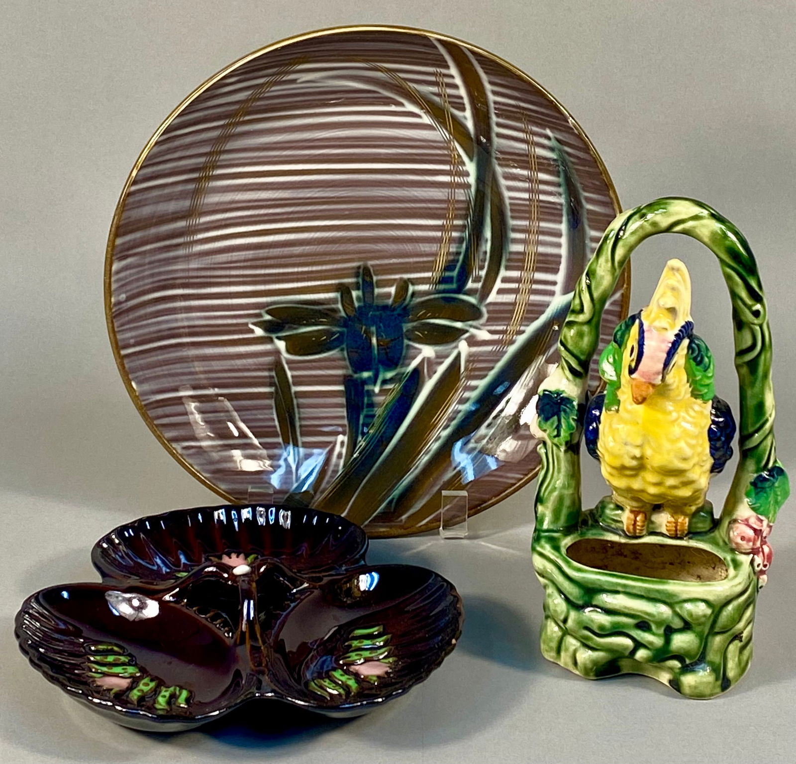 A Trio of Occupied Japan Glazed Ceramic Tableware and Decor (1 of 12)