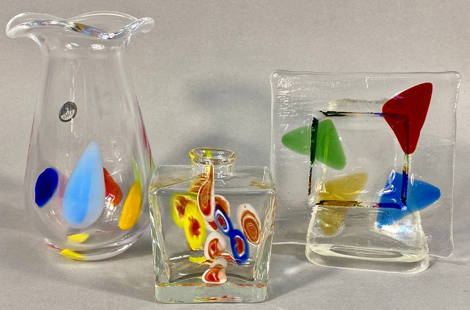 A Trio of Irish Hand Made Glass Company Wildflower Art Glass and Companion Pieces (1 of 6)