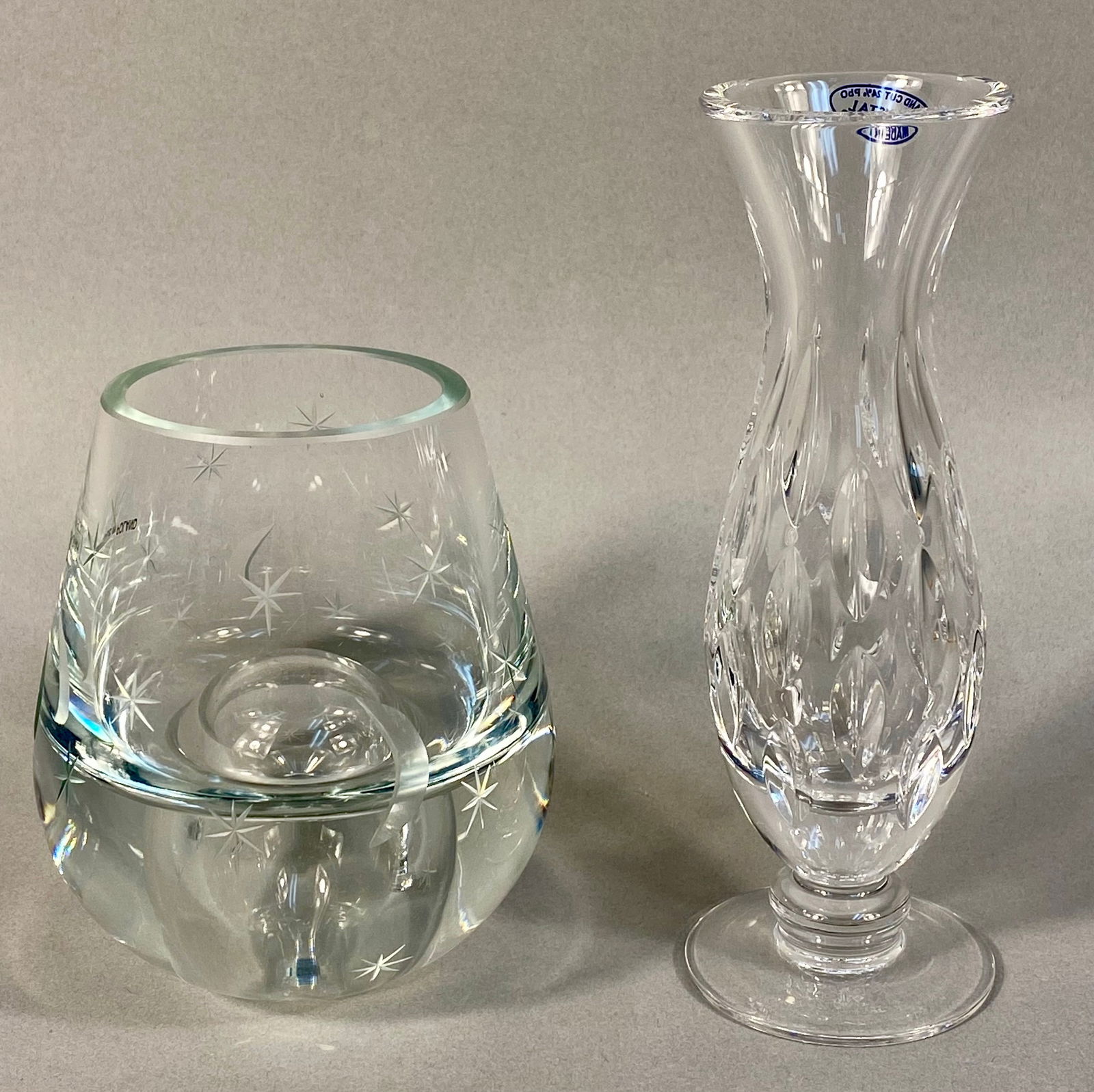 A Pair of Block Polish Crystal and Glass Vessels (1 of 8)