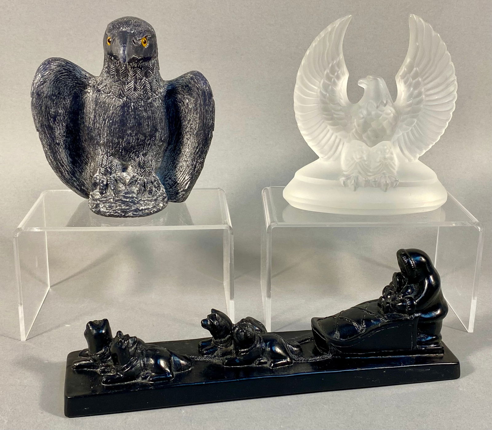 A Trio of Wildlife and Northern Sculptures, including Wolf Sculptures and Vanstone (1 of 12)