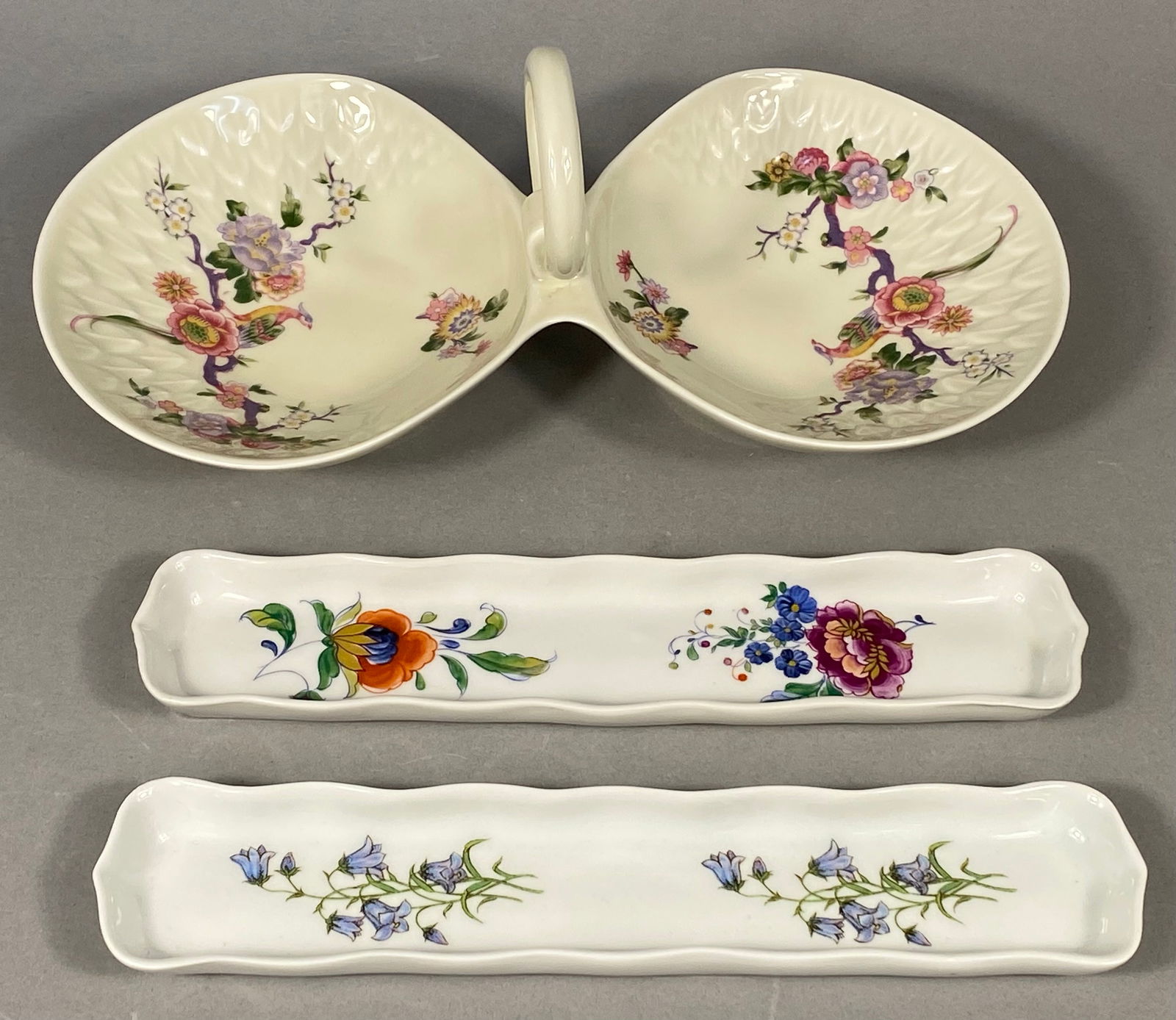 A Trio of Limoges and Rochard Porcelain Serving Dishes, including a Double-Sided Chinoiserie Dish (1 of 7)