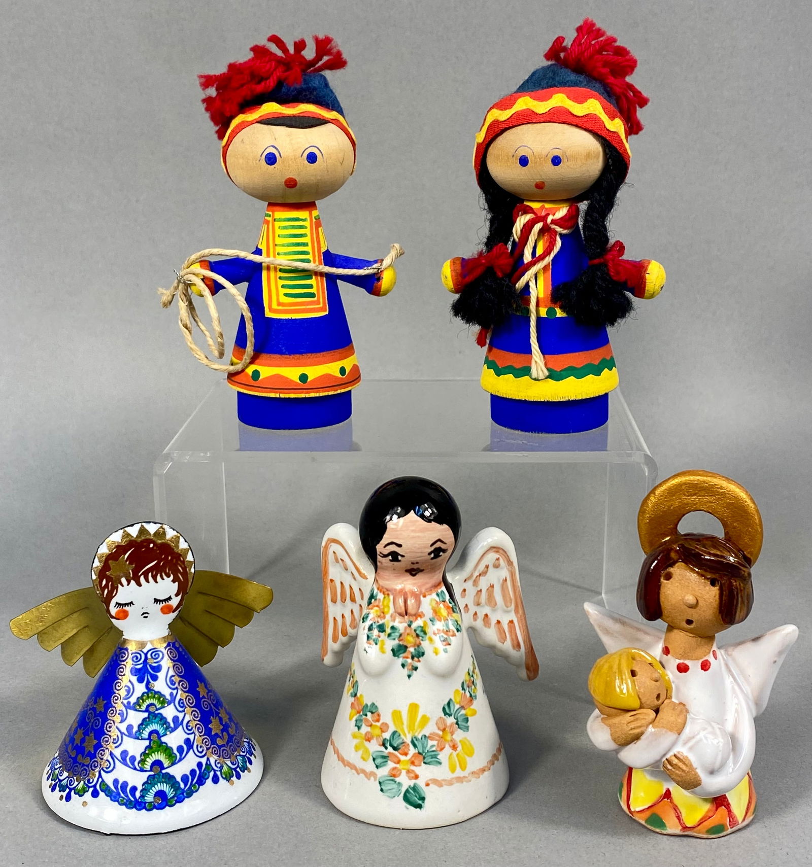 An Assortment of International Folk Art and Decorative Figurines including Steinbock and Sami (1 of 20)