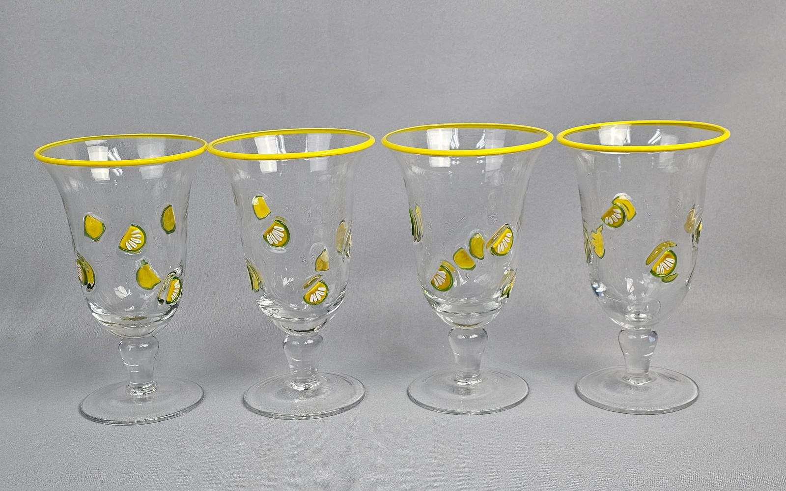A Collection of 4 Artland Lemon Collection Stemmed Glasses (1 of 11)