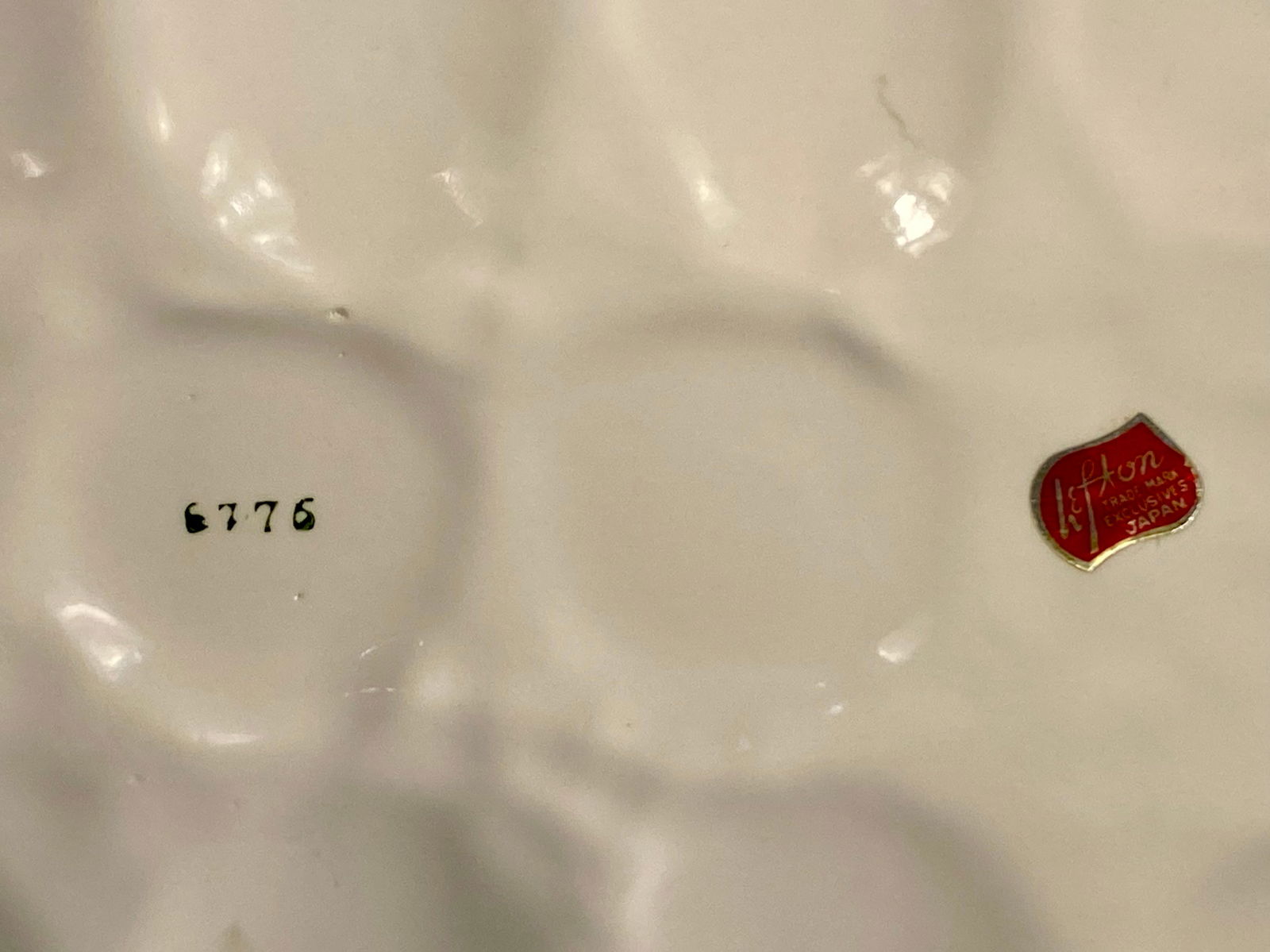 Lefton Ceramic Tableware Including a Deviled Egg Platter and Demitasse Set - 6