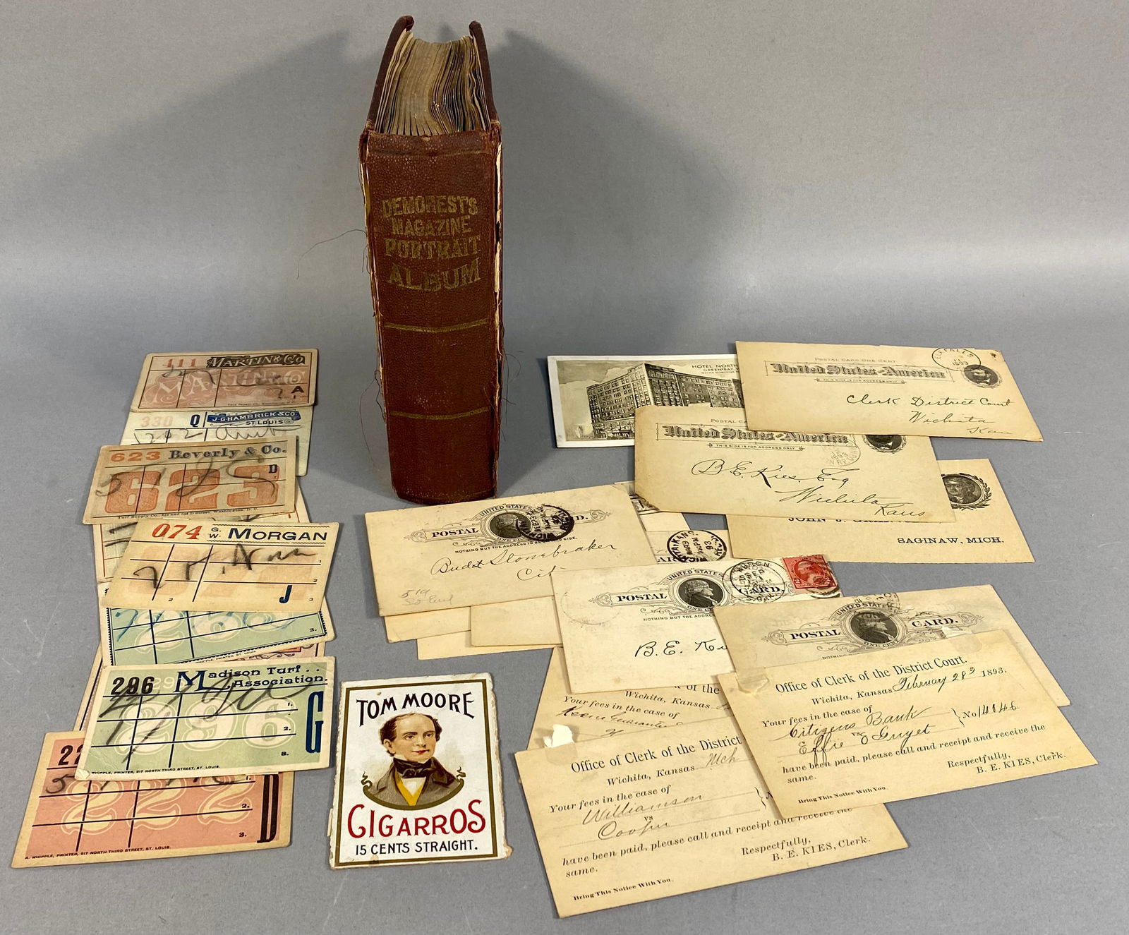 A Demorests Magazine Portrait Album and an Assortment of 19th-Century Ephemera (1 of 15)