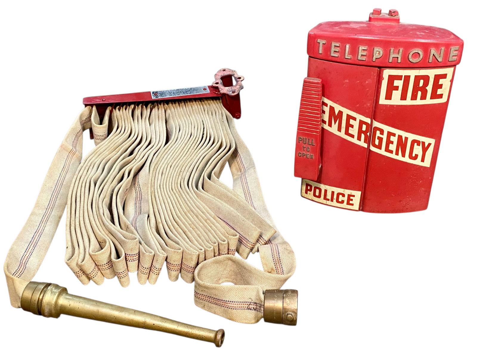 Two Vintage Firefighting and Emergency Response Items Including a Wirt and Knox Fire Hose Rack and a (1 of 18)