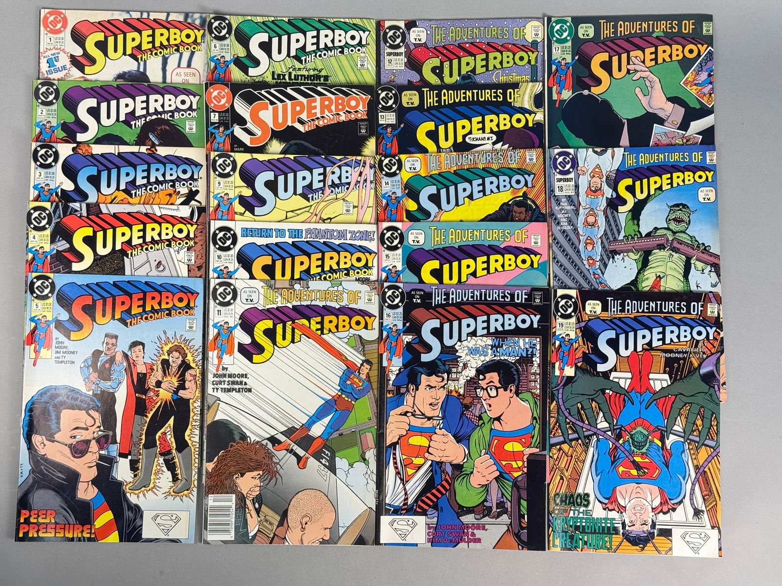 A Collection of Superboy and The Adventures of Superboy DC Comics (1990-1991) (1 of 11)