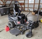 Toro TimeCutter MAX Havoc MyRIDE 54-Inch Zero Turn Riding Mower: A Toro TimeCutter MAX Havoc MyRIDE zero-turn riding lawn mower featuring a 54-inch IronForged cutting deck. This unit is powered by a Kawasaki FR691V V-twin engine rated at 23.0 HP. The mower is equip