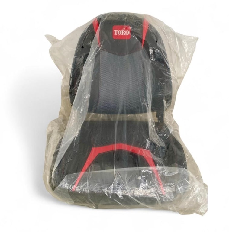 Toro Titan MyRIDE Zero Turn Mower Replacement High Back Seat: Lot #10-20 are located and MUST be picked up in Eaton Rapids, MI on Tuesday, March 3rd, 2026. NO EXCEPTIONS A Toro Titan series high back replacement seat designed for zero turn lawn mowers. The seat
