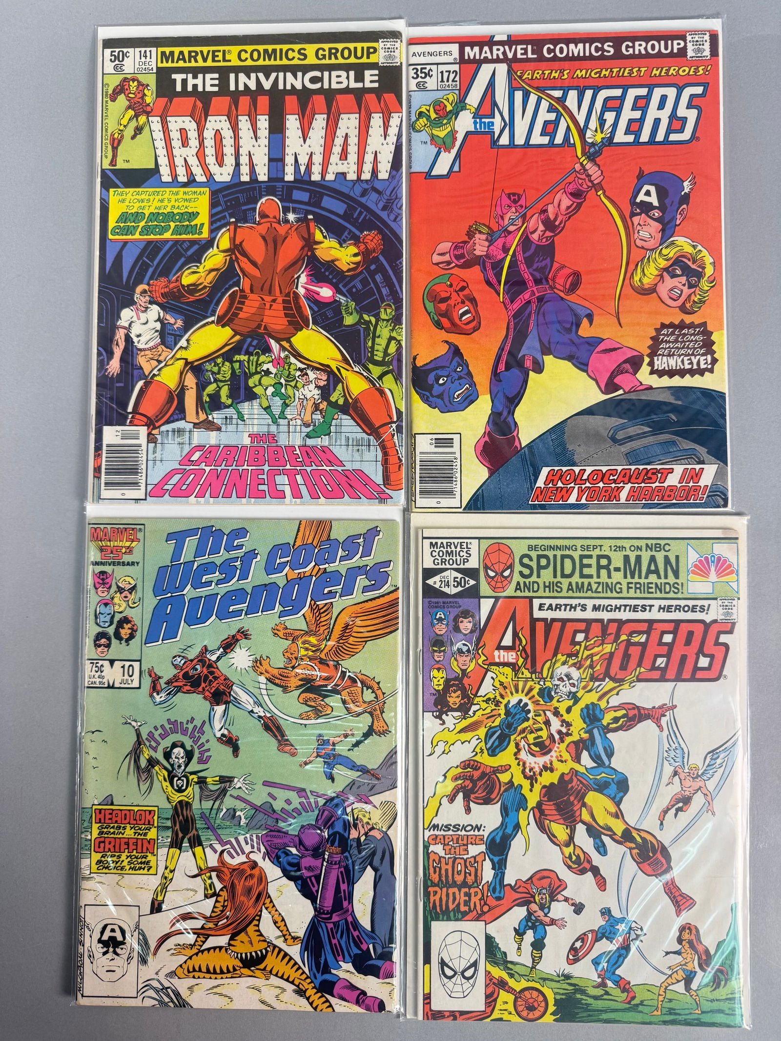 A Collection of Marvel Comic Books Featuring The Avengers, Iron Man, and Conan the Barbarian: A collection of Marvel comic books dating from the mid-1970s through the early 2000s. The lot includes issues from several prominent series: The Invincible Iron Man (issue 141), The Avengers (issues