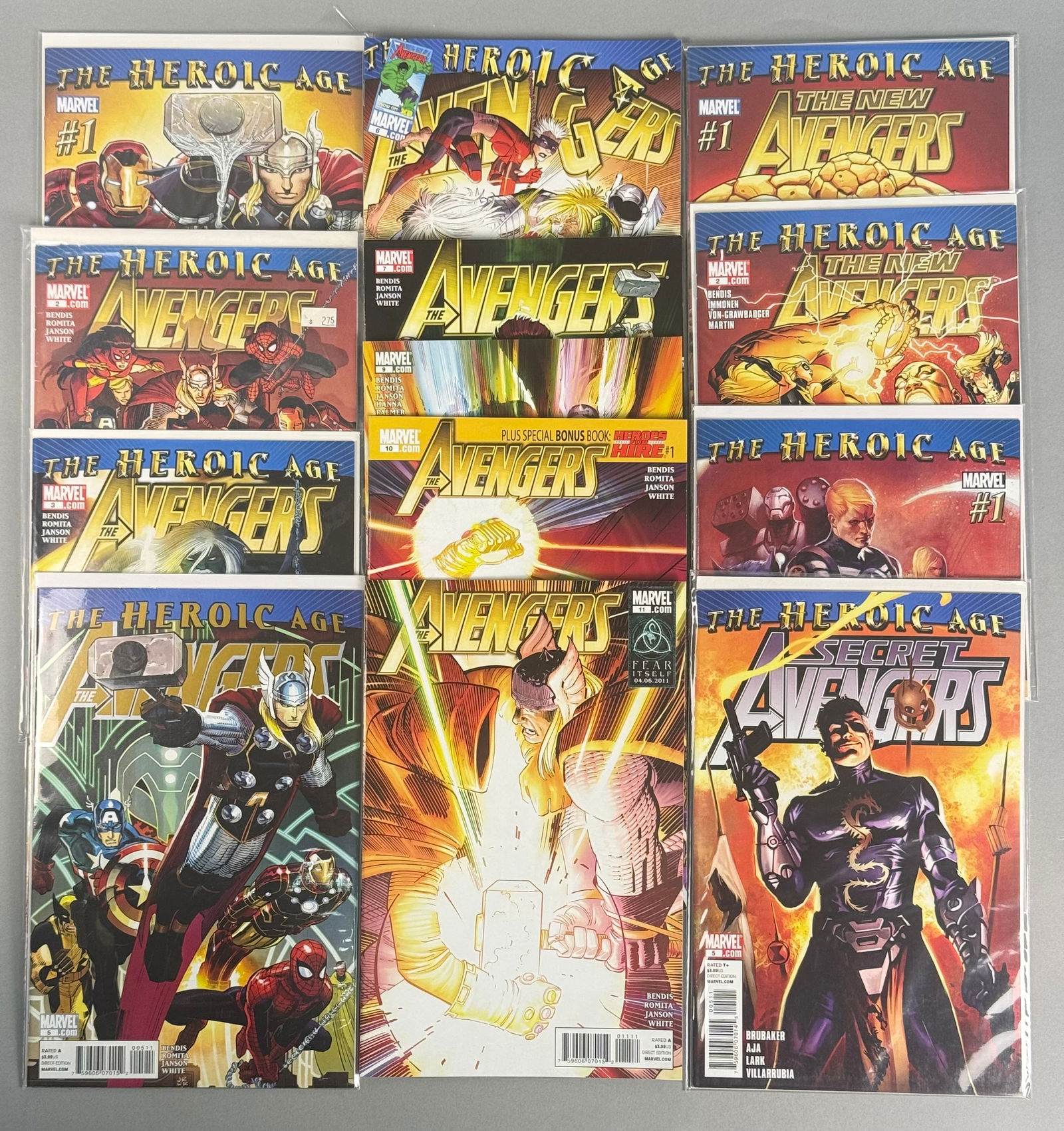 A Collection of Marvel The Heroic Age Avengers Comic Books (1 of 6)