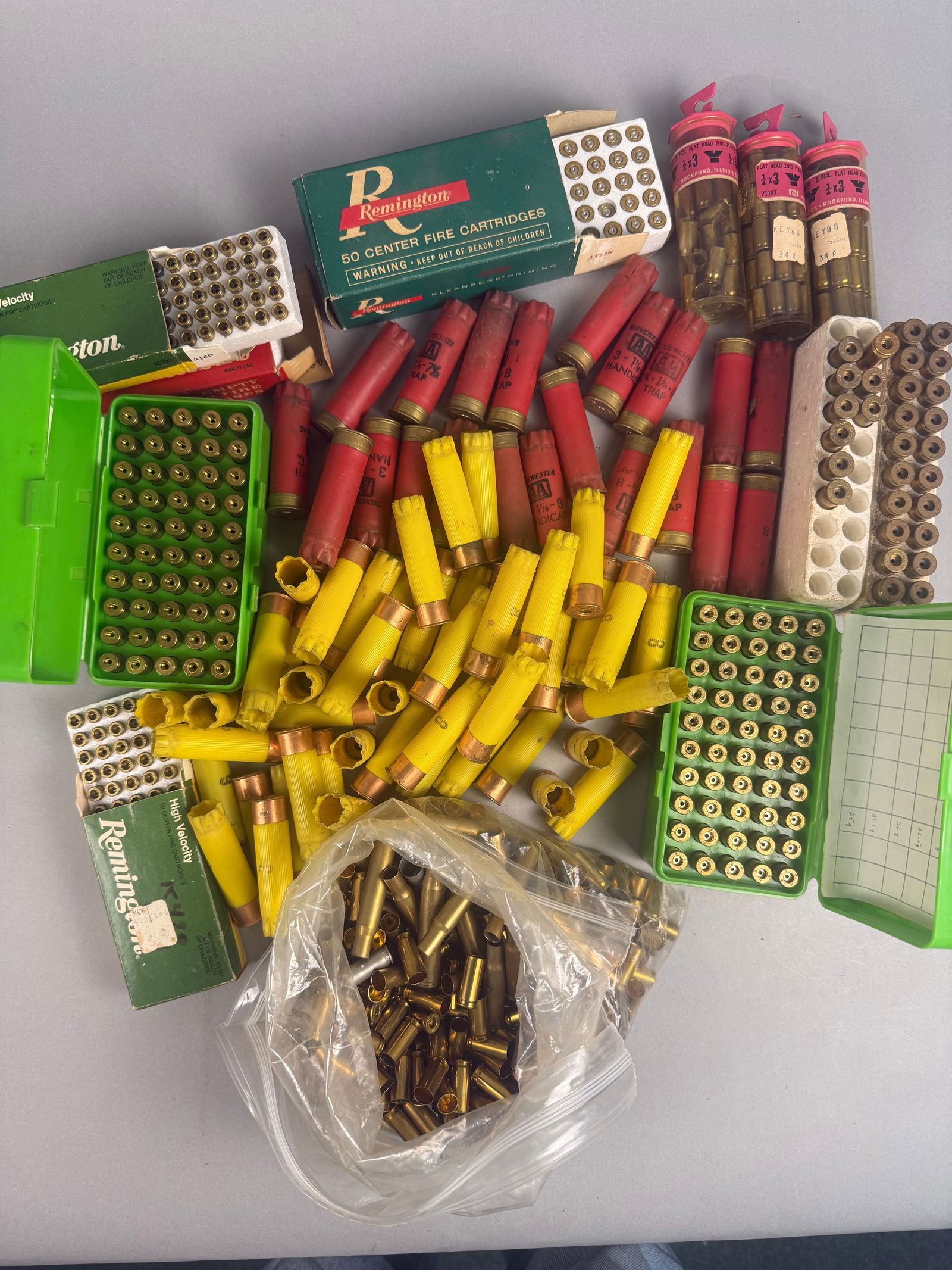 An Assortment of Mixed Caliber Empty Shell Casings (1 of 6)