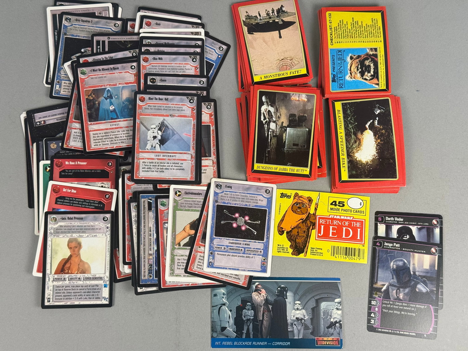 A Collection of Star Wars Trading Cards and Decipher Card Game Cards (1 of 4)