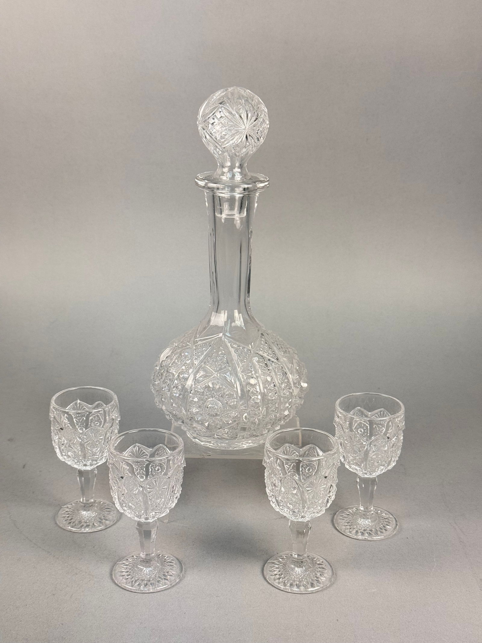 A Collection of American Brilliant Cut Glass Tableware (1 of 4)