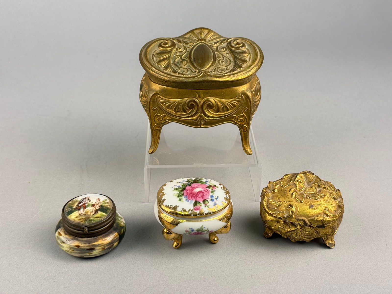 A Collection of Art Nouveau Style Jewelry and Trinket Boxes (1 of 6)