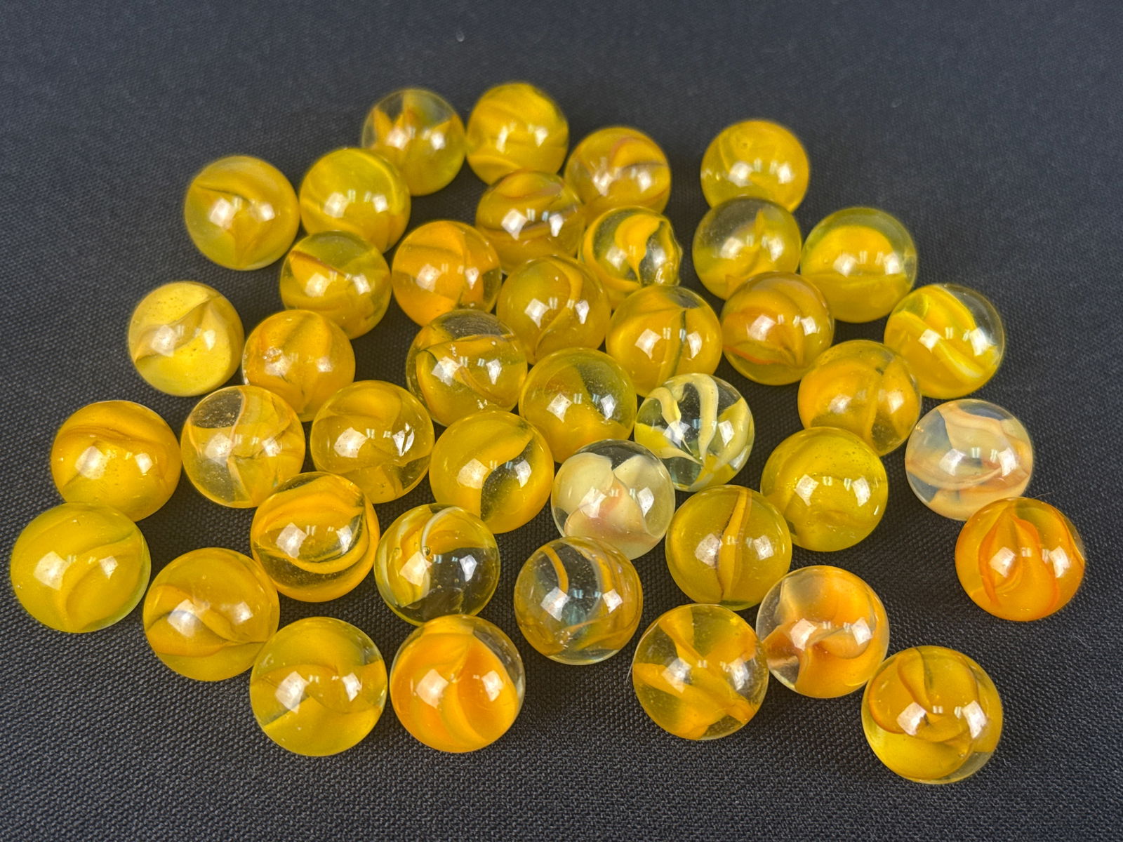 A Collection of Vintage Cat's Eye Glass Marbles (1 of 6)