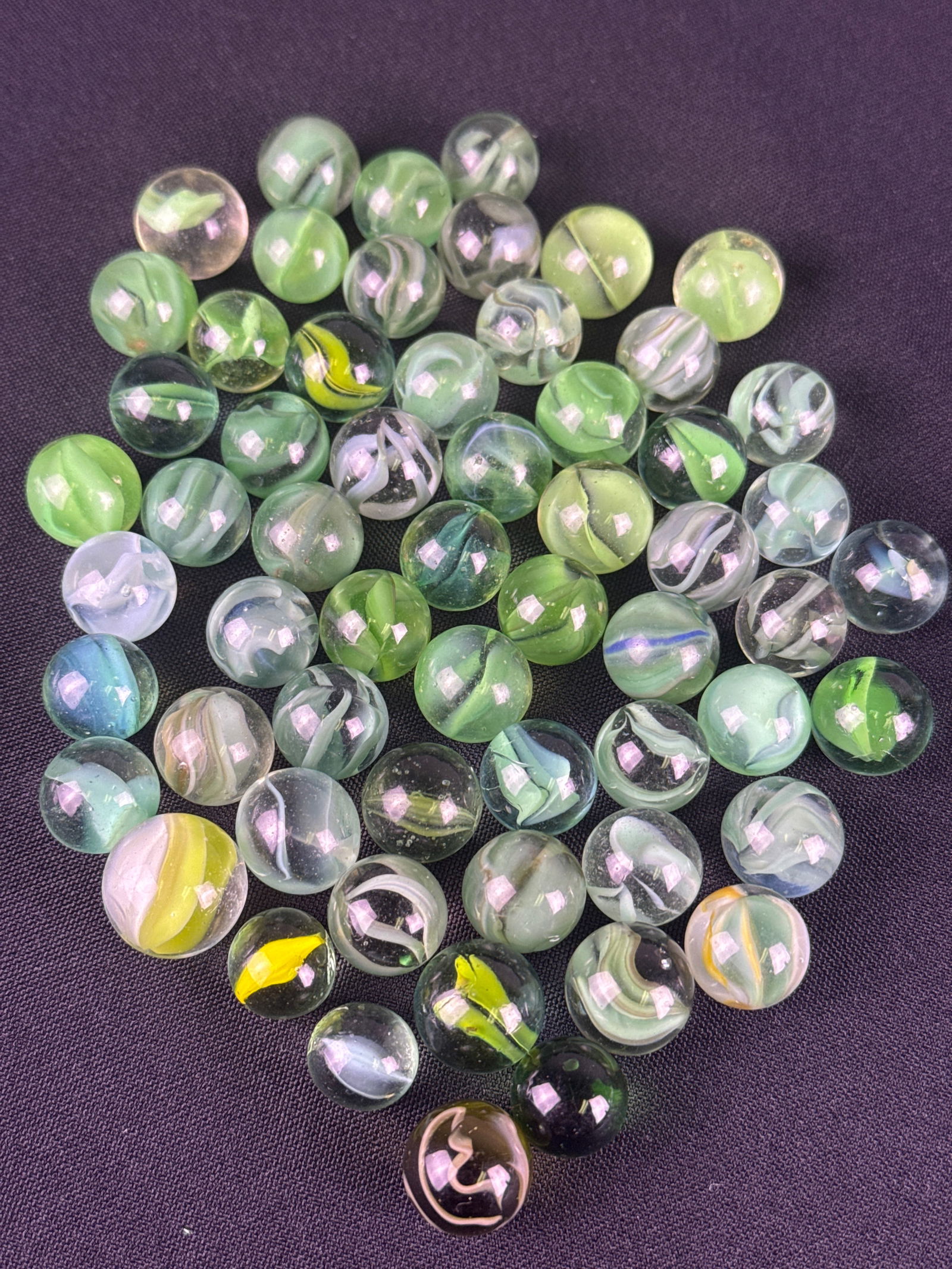 A Collection of Vintage Cat's Eye Glass Marbles (1 of 7)