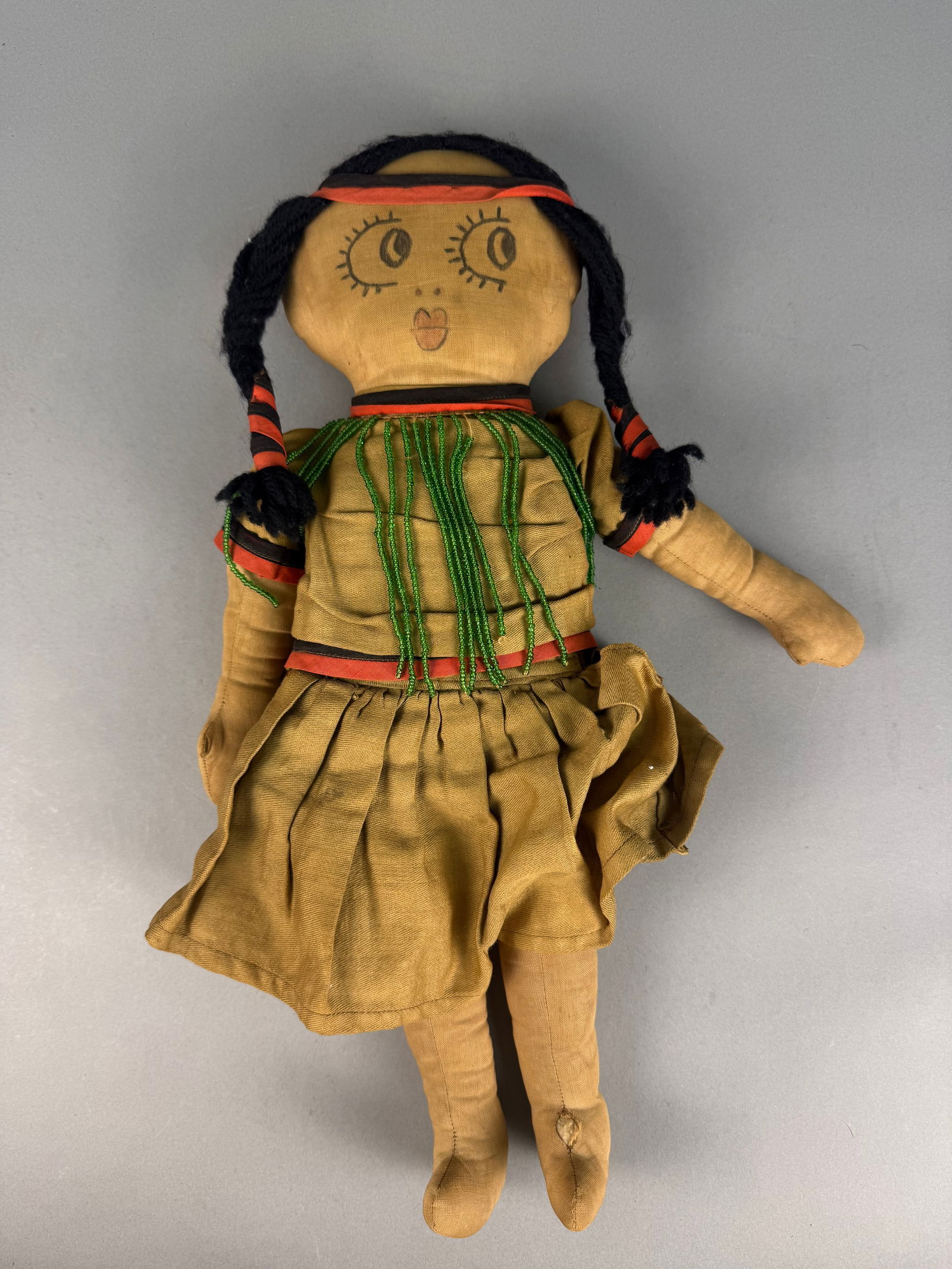 A Vintage Native American Style Cloth Folk Art Doll (1 of 6)