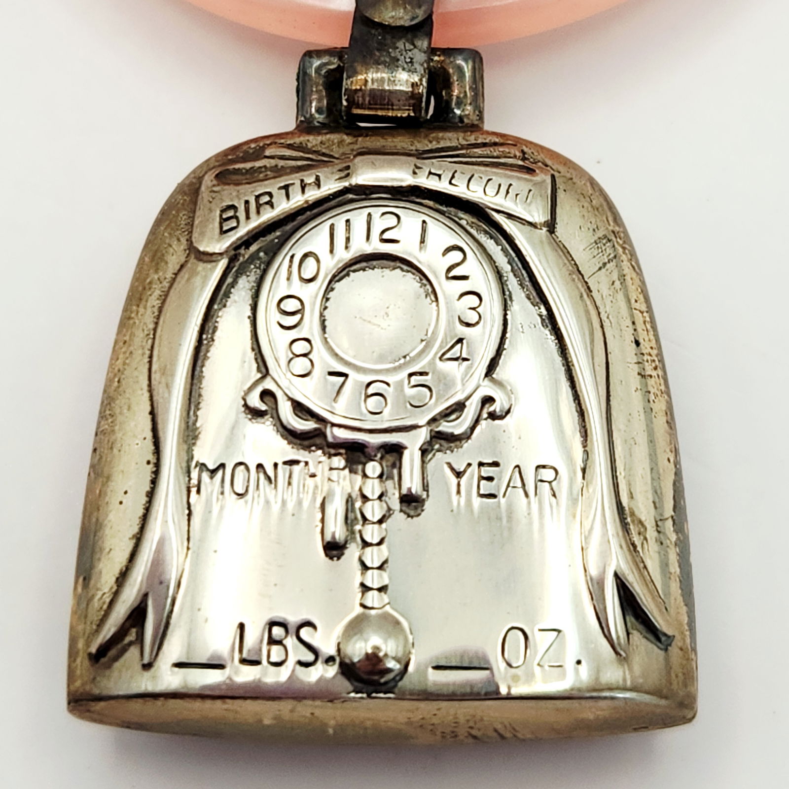 Web Sterling Birth Record Teething Ring 13 Grams - 2