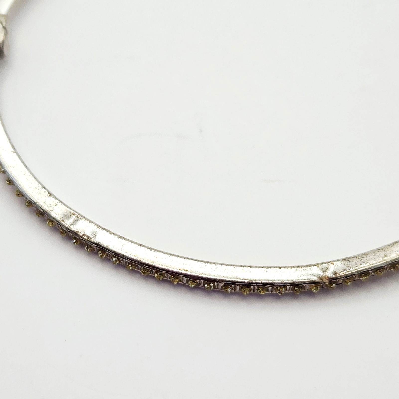 Sterling Silver Gemstone Bangles 25.4 Grams - 7