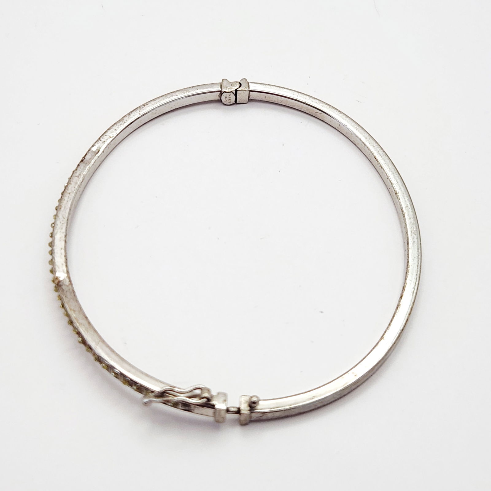 Sterling Silver Gemstone Bangles 25.4 Grams - 8