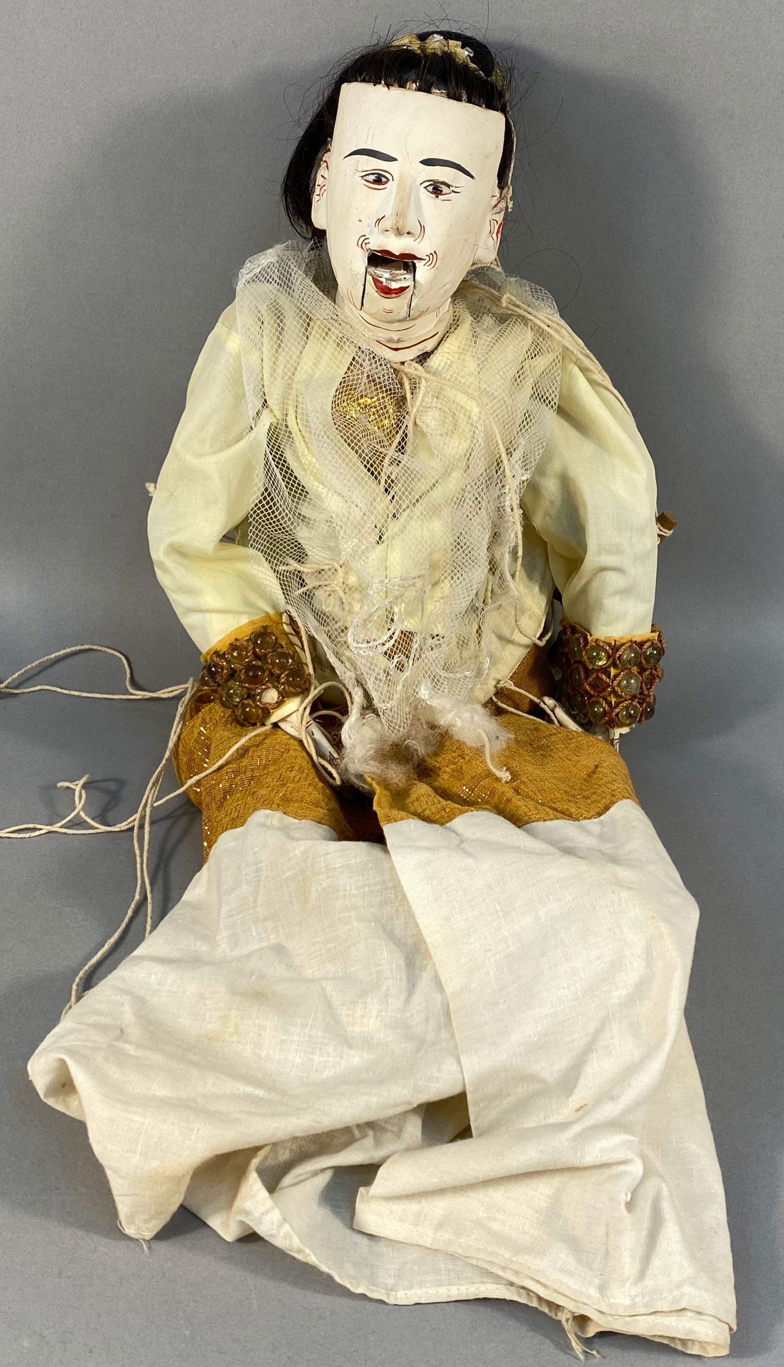 Vintage Indonesian Carved Wood Marionette Puppet (1 of 9)