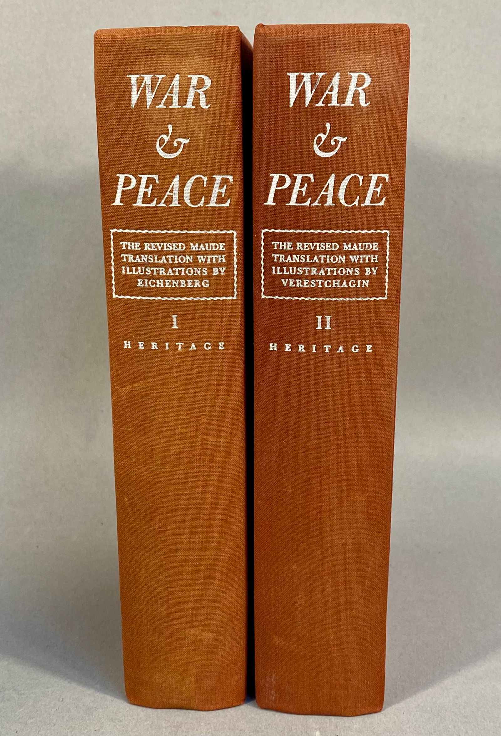 War and Peace by Leo Tolstoy 1938 Heritage Press 2 Volumes (1 of 10)