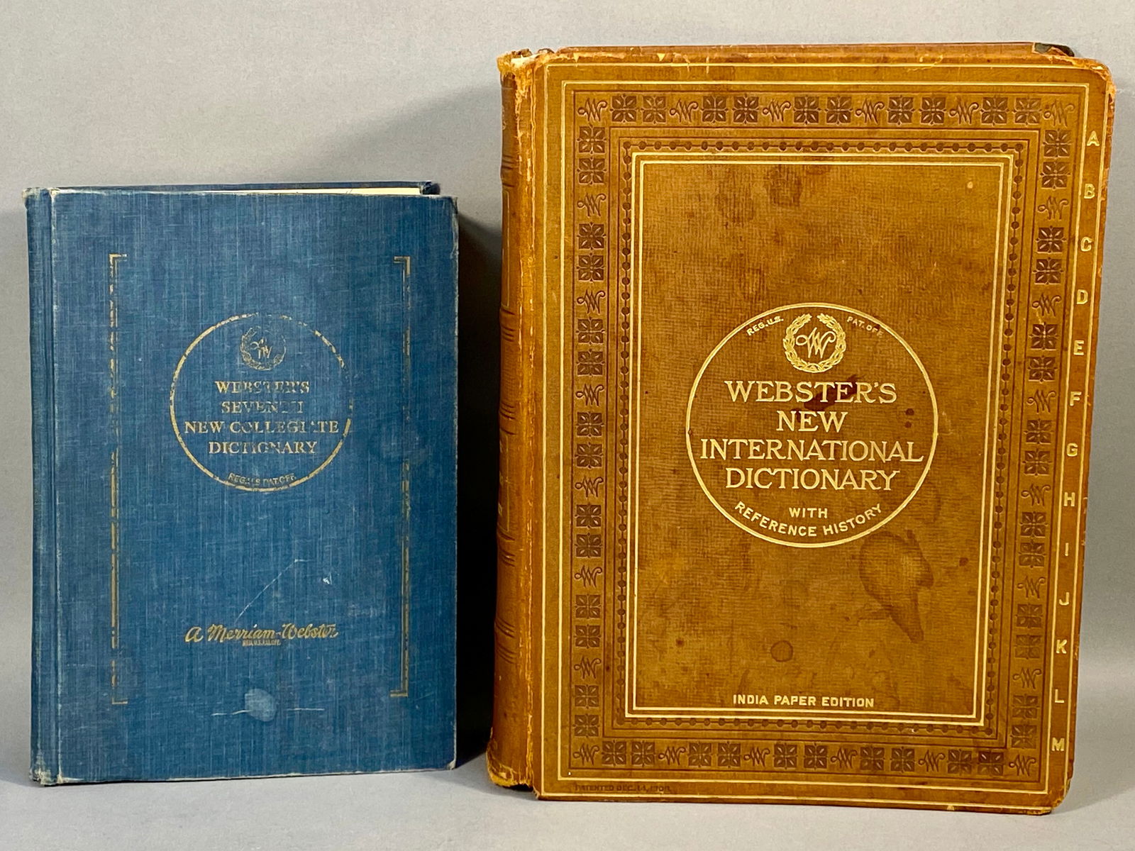 Two Webster Dictionaries Including a 1921 New International Reference History Edition (1 of 14)