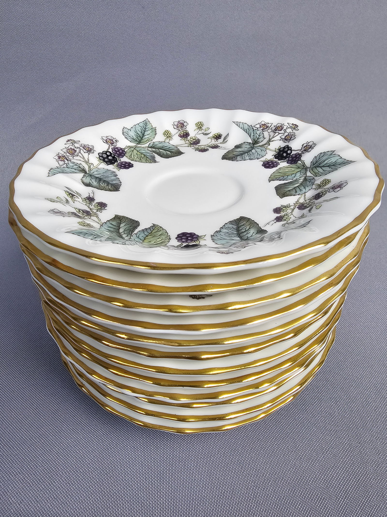 Royal Worcester Lavinia Pattern Bone China Dish Set - 14