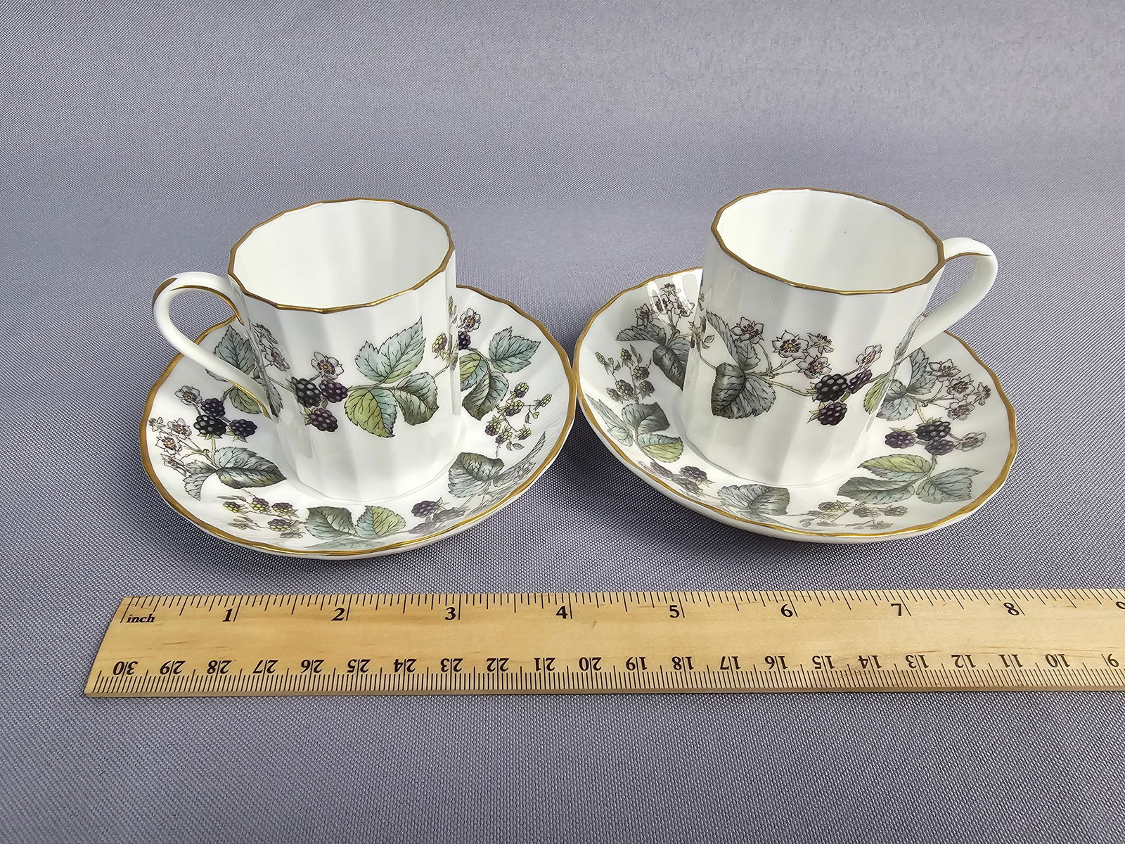 Royal Worcester Lavinia Pattern Bone China Dish Set - 19