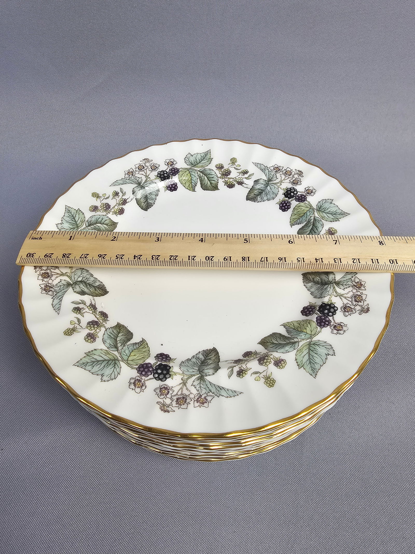 Royal Worcester Lavinia Pattern Bone China Dish Set - 7