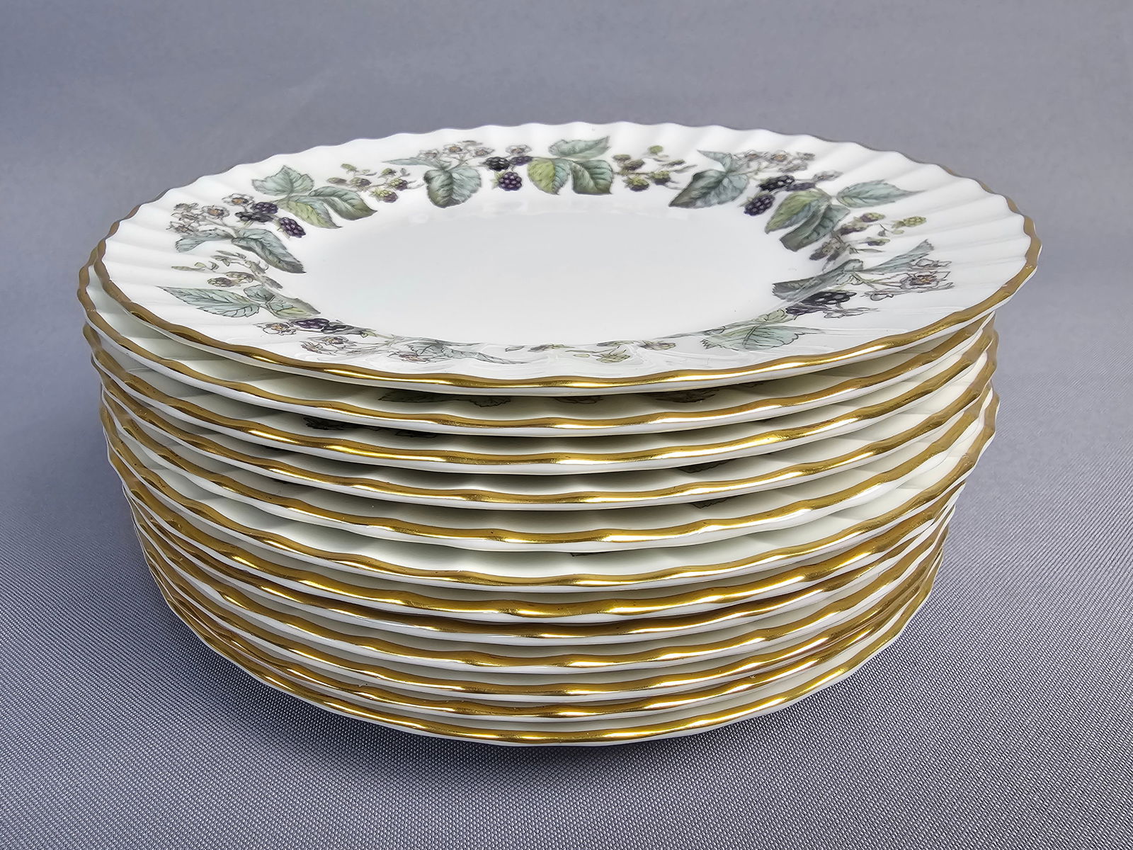 Royal Worcester Lavinia Pattern Bone China Dish Set - 8