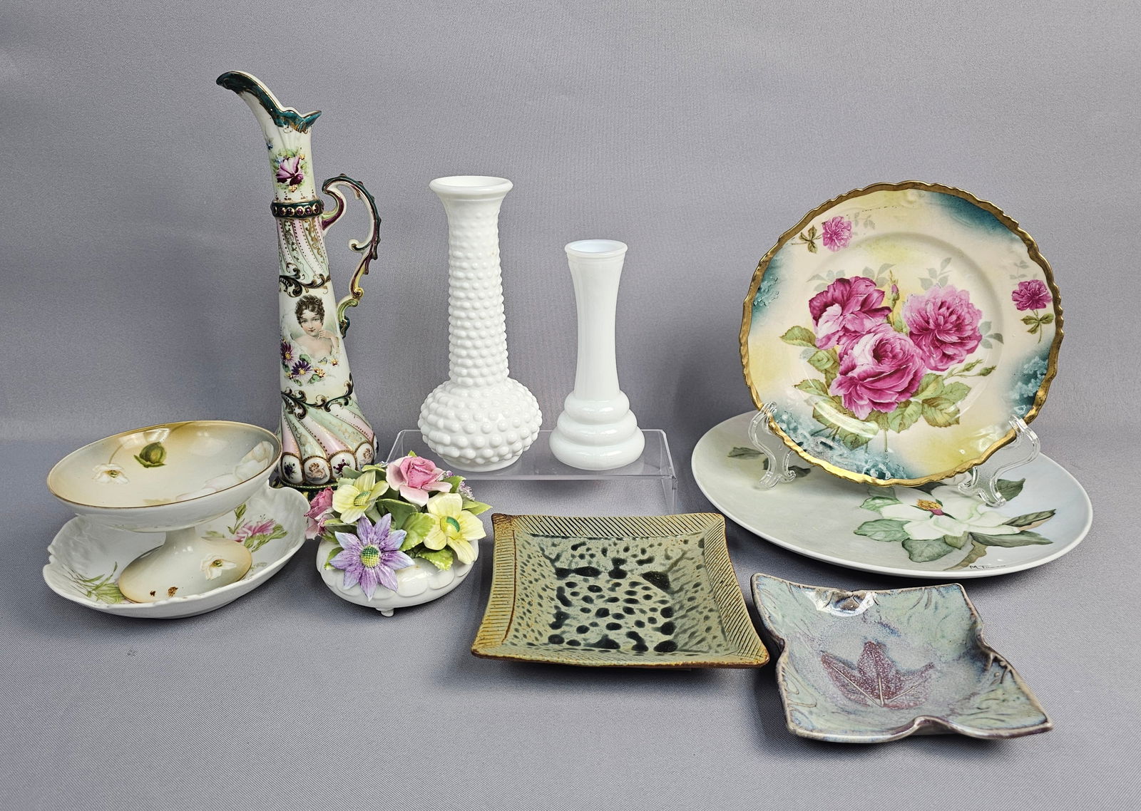 A Collection of Floral Motif Articles Including French and German Porcelain (1 of 14)