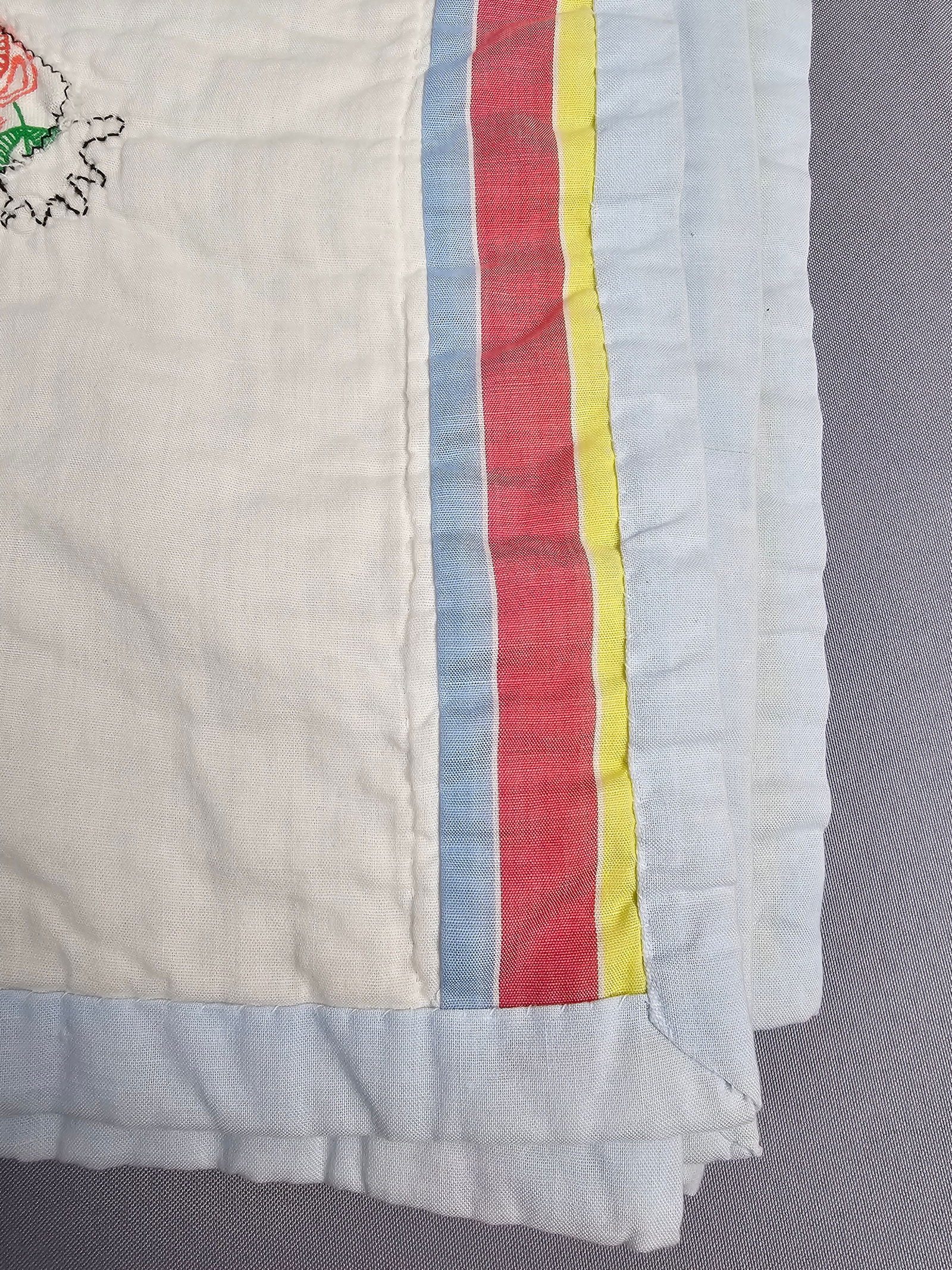 A Vintage Hand Appliqu?© Overall Sam Patchwork Quilt - 11