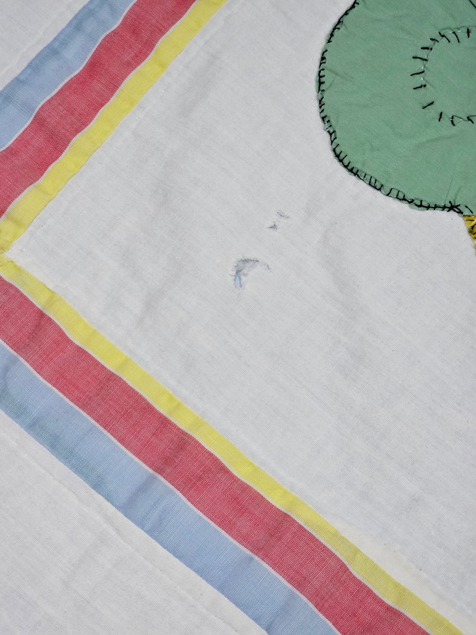 A Vintage Hand Appliqu?© Overall Sam Patchwork Quilt - 4