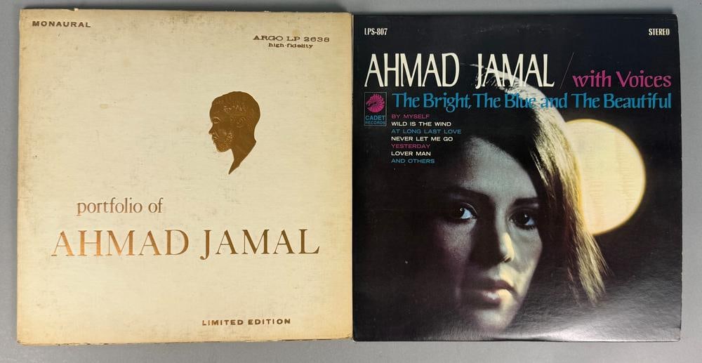 Two Ahmad Jamal Vinyl Record Albums including Portfolio of Ahmad Jamal and The Bright, The Blue and (1 of 11)