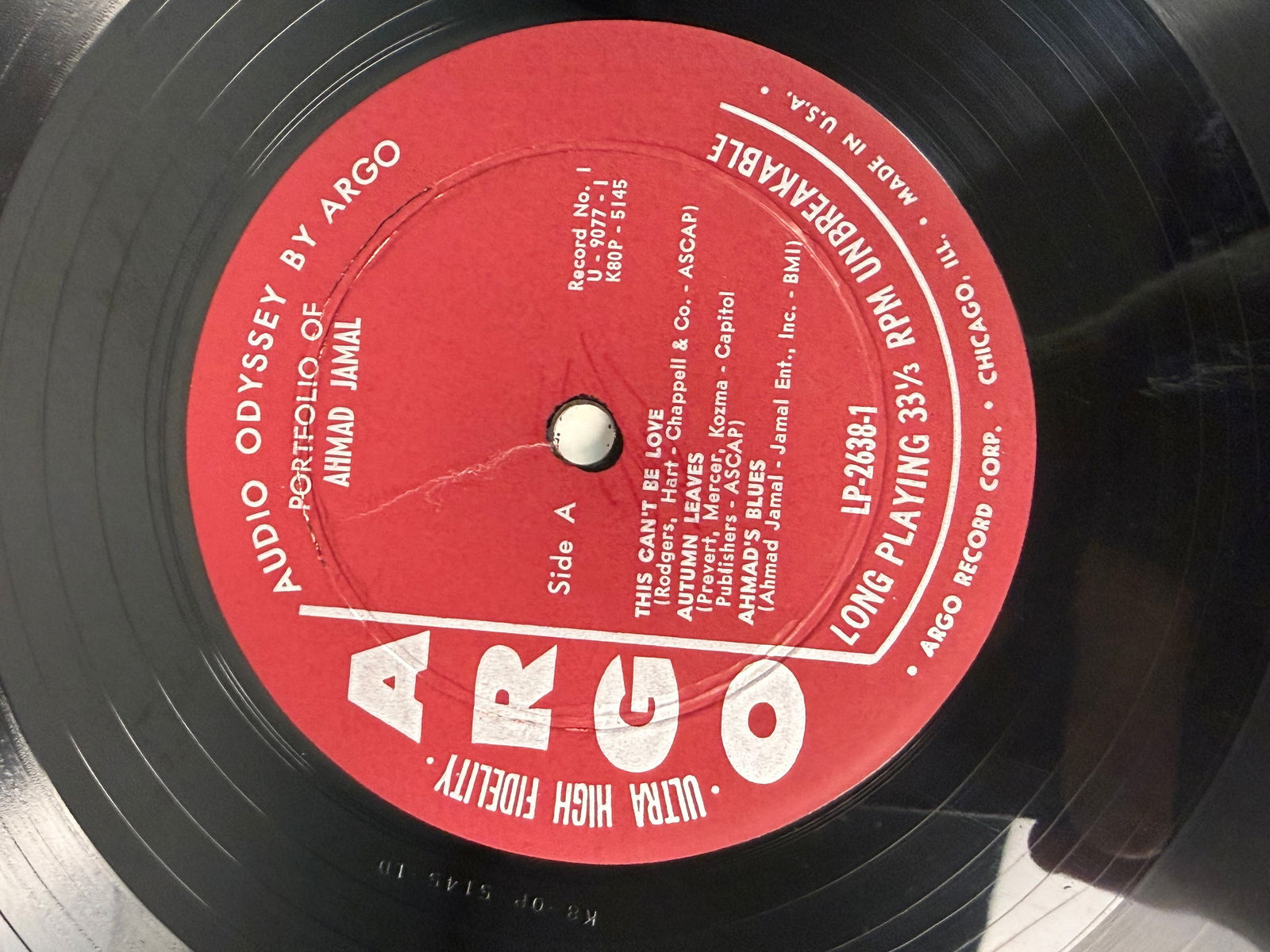 Two Ahmad Jamal Vinyl Record Albums including Portfolio of Ahmad Jamal and The Bright, The Blue and: This lot features two vintage vinyl record albums by jazz pianist Ahmad Jamal. The first is a monaural double LP titled Portfolio of Ahmad Jamal, released on the Argo label with catalog number LP 2638