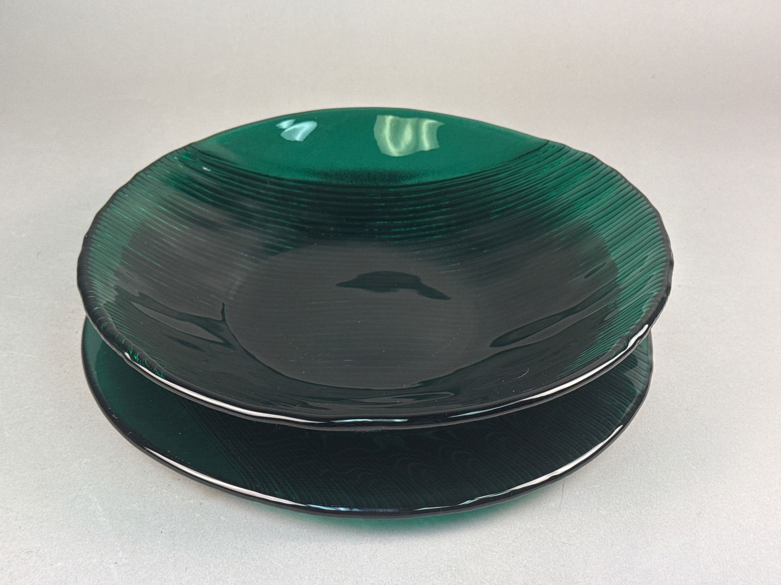 A Pair of Green Glass Tableware Items (1 of 6)