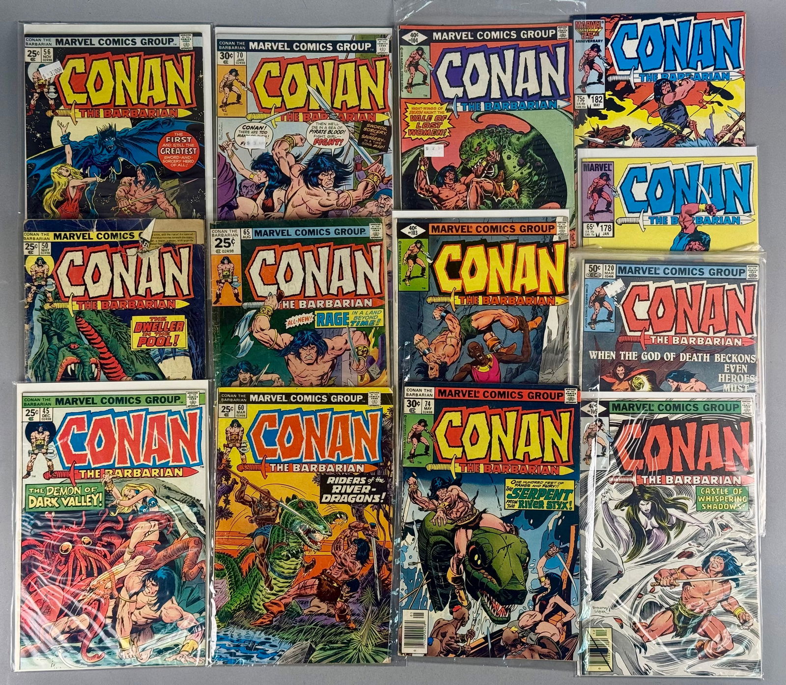 A Collection of Marvel Comics Conan the Barbarian Comic Books (1 of 9)