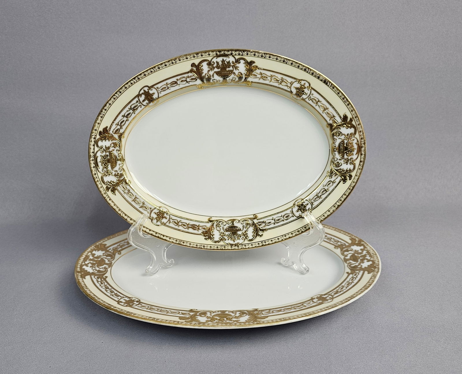 A Pair of Noritake Porcelain Oval Serving Platters (1 of 9)